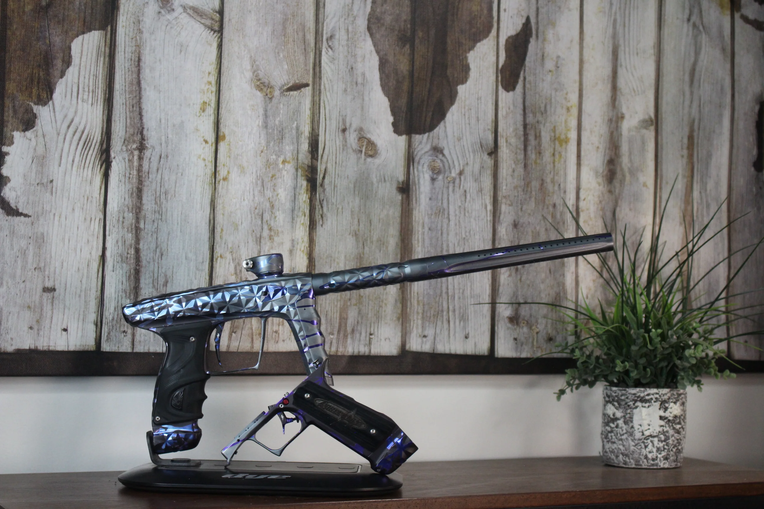 Adrenaline Luxe TM40 w/Mech - Black/Grey Fade w/ Blue/Purple Splash