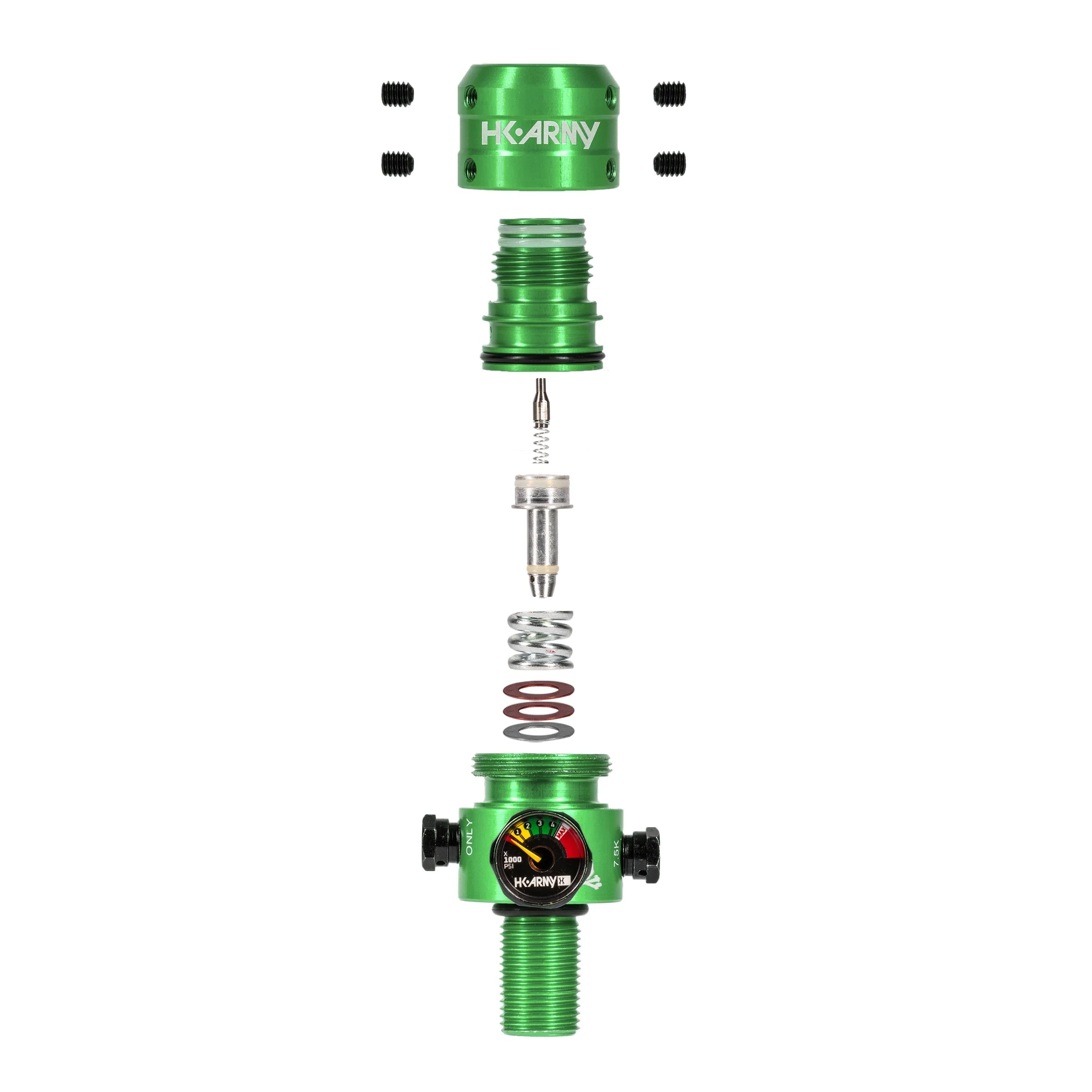 AeroLite Pro Regulator - Adjustable & Rotational - Green - Image 4