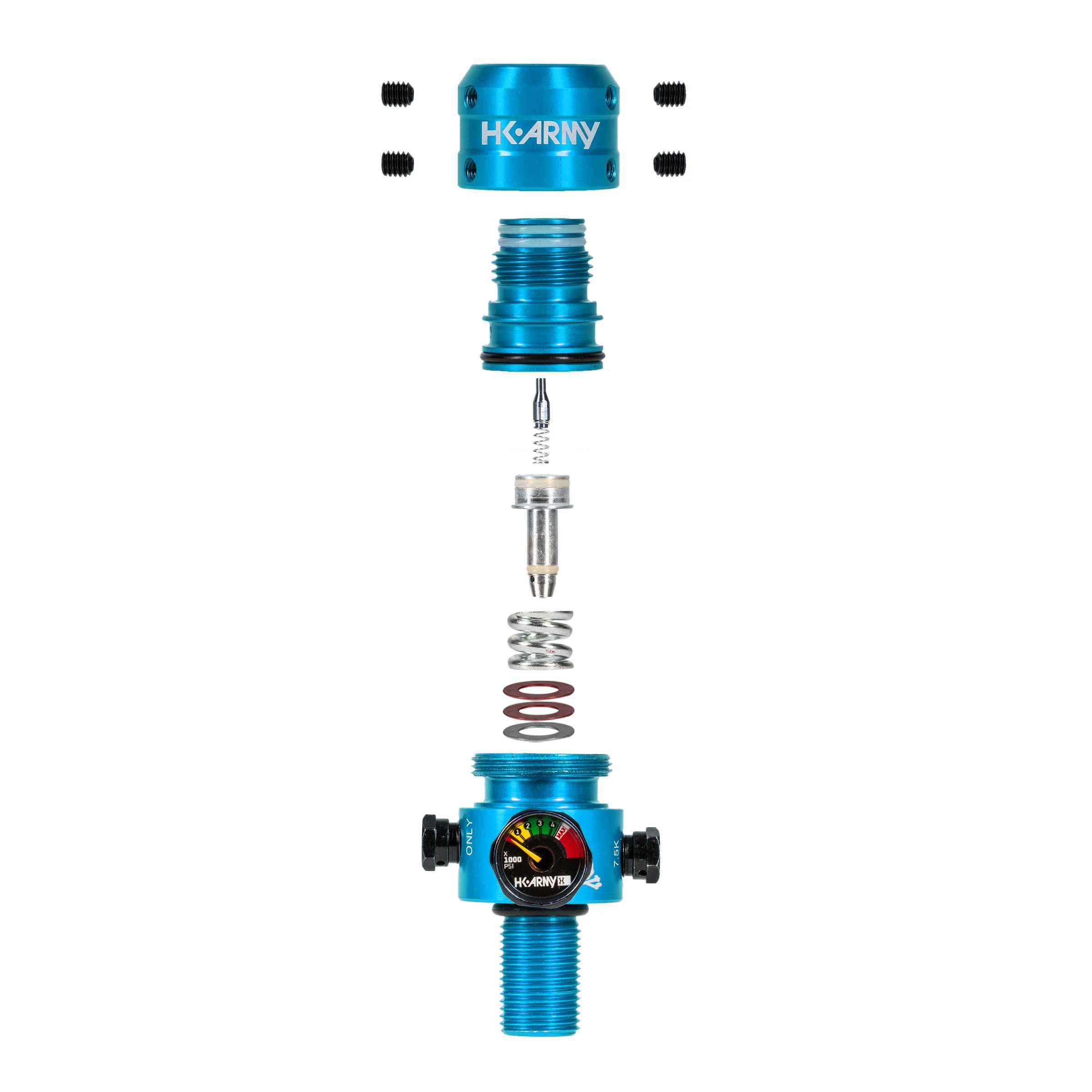 AeroLite Pro Regulator - Adjustable & Rotational - Turquoise - Image 4