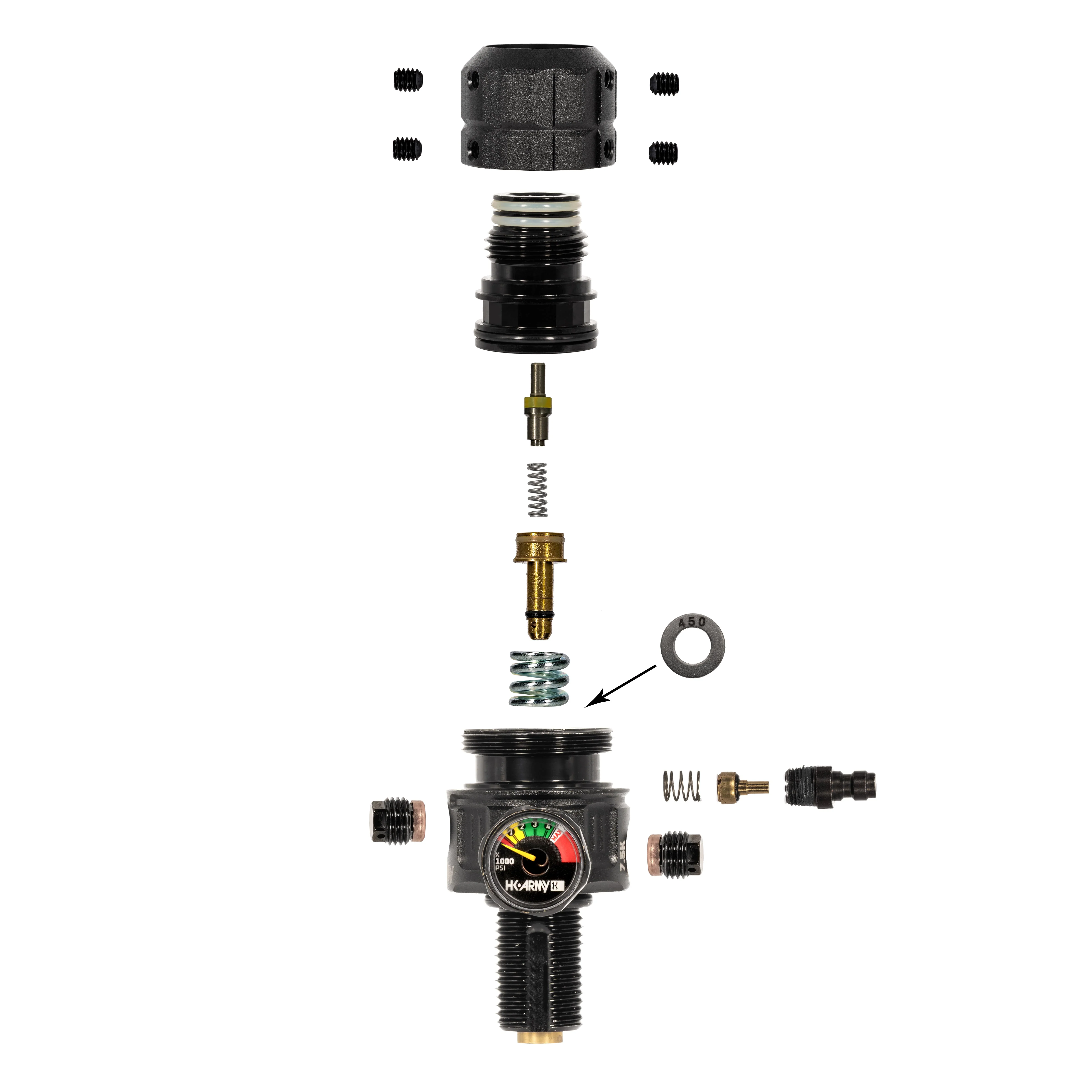 HK Army Alpha Air - 15ci/4500psi PRO Air System - Hostile Phantom - Image 4