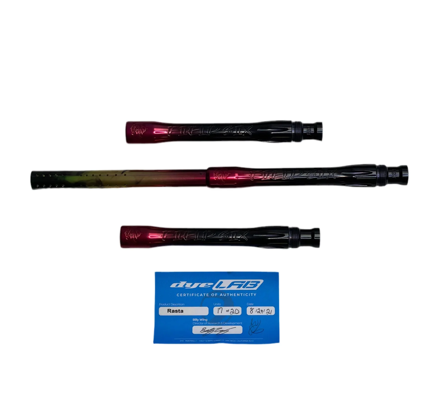 DyeLAB UL-S Barrel Kit - Autococker - “Rasta” (17 of 20)