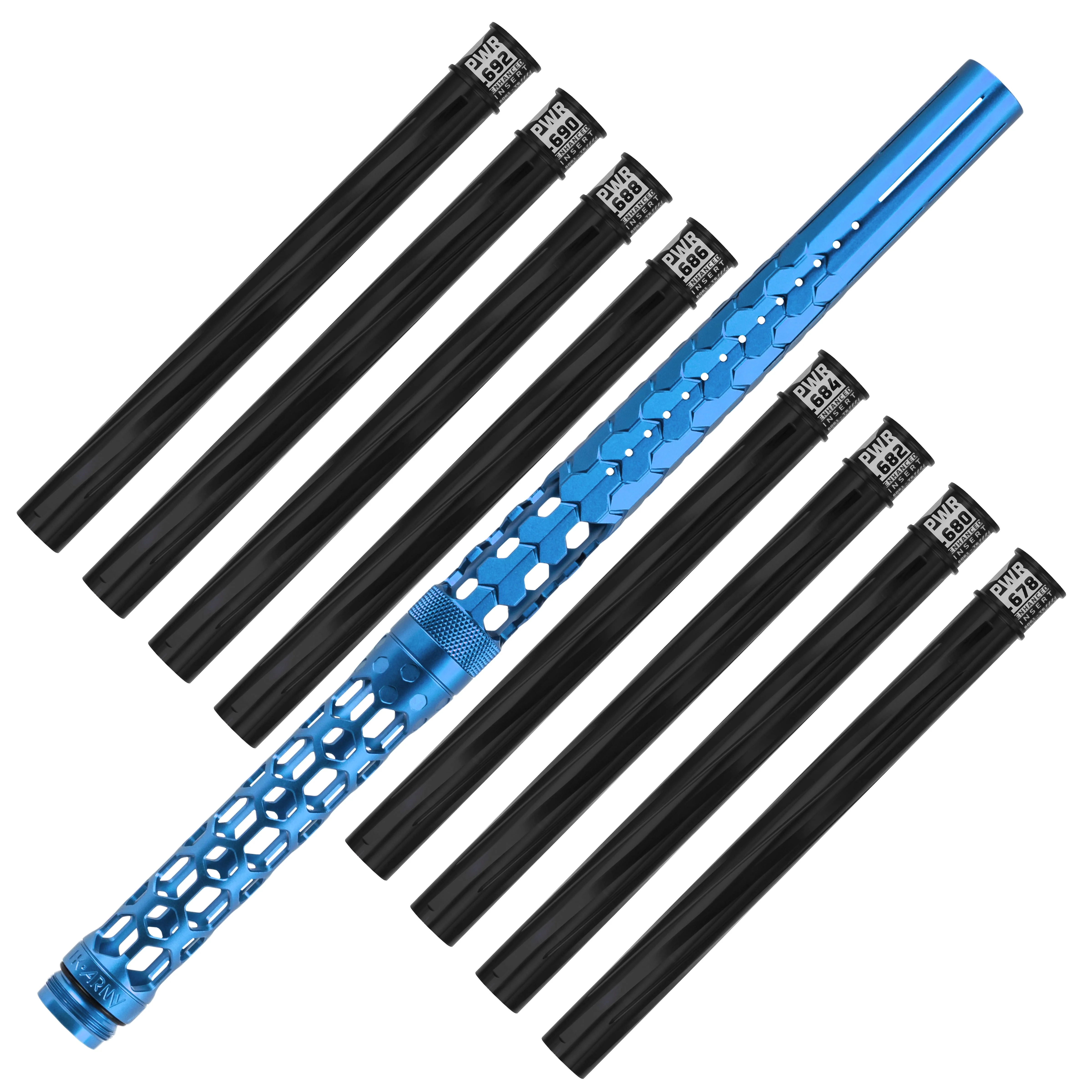 HK Army Hex PWR Barrel Kit - Blue - Black Inserts - Image 4