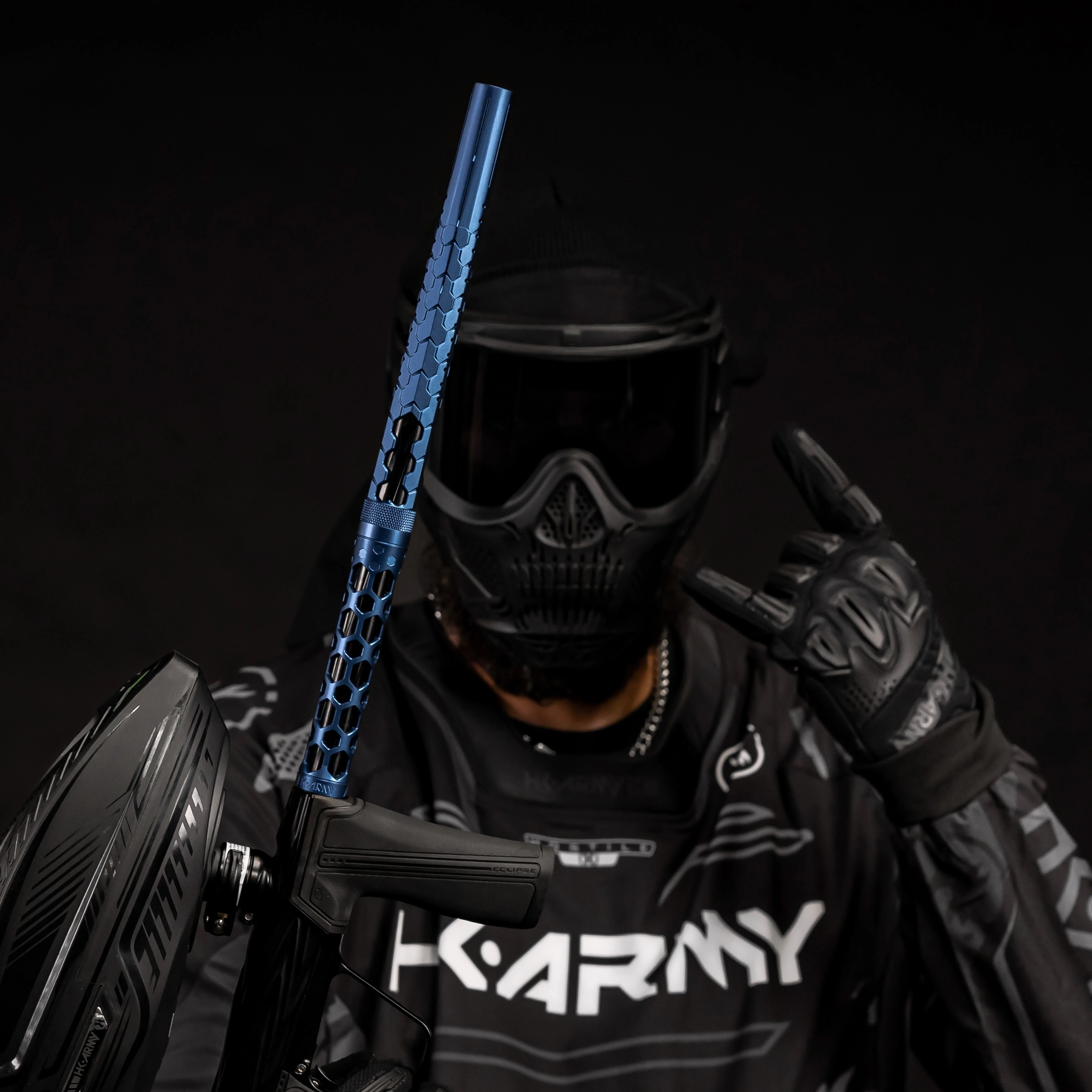 HK Army Hex PWR Barrel Kit - Blue - Black Inserts - Image 5