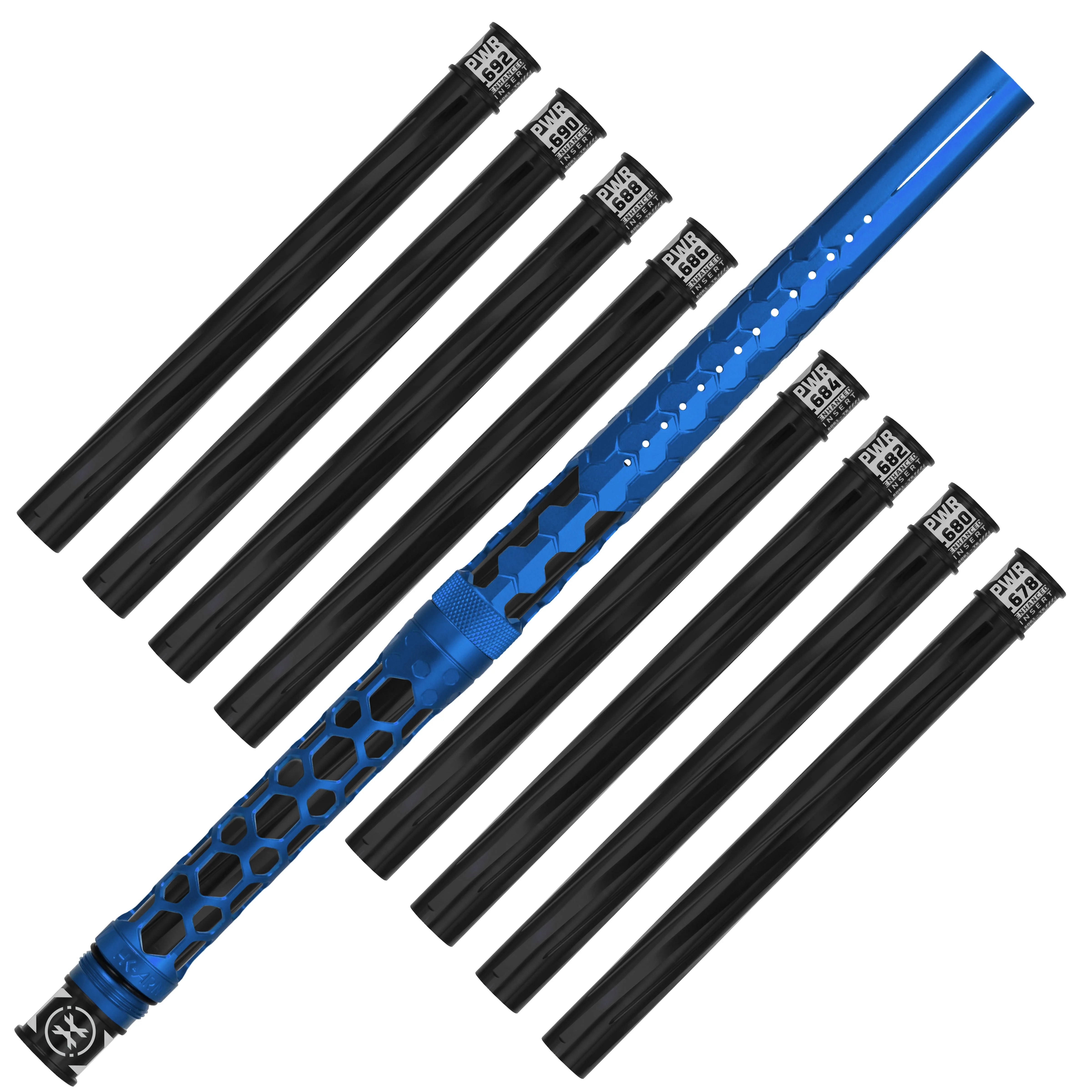 HK Army Hex PWR Barrel Kit - Blue - Black Inserts - Image 9
