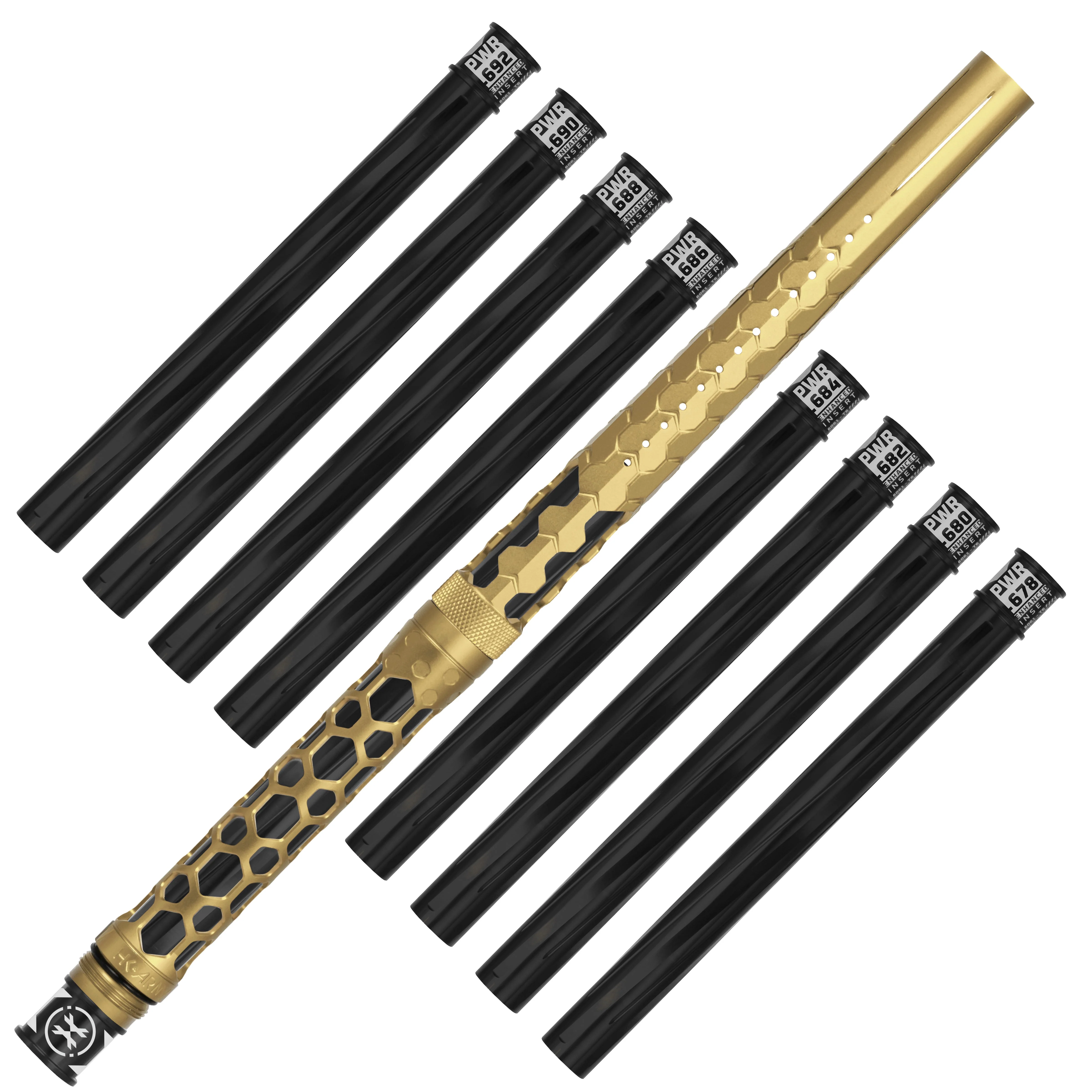 HK Army Hex PWR Barrel Kit - Gold - Black Inserts - Image 9