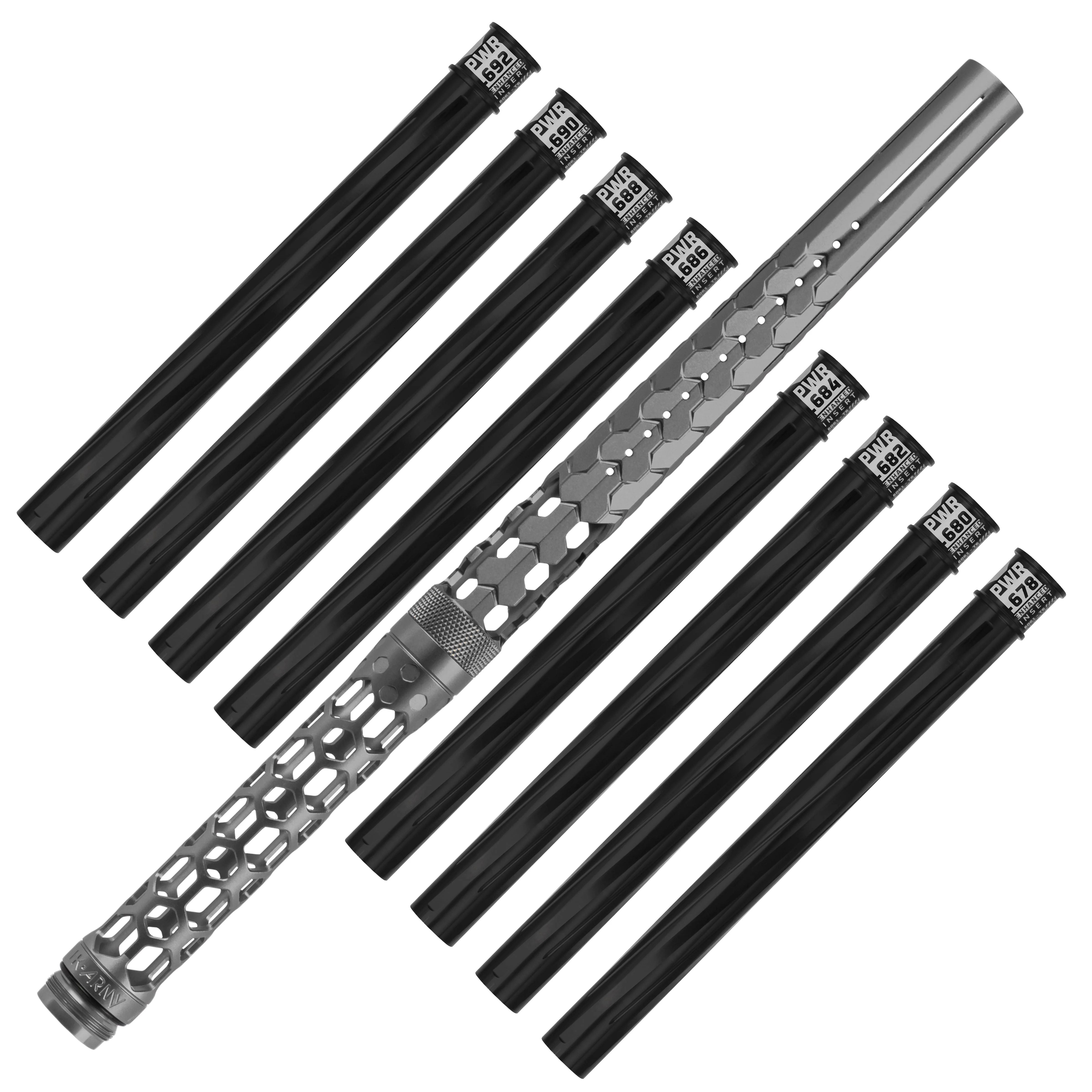 HK Army Hex PWR Barrel Kit - Graphite - Black Inserts - Image 4