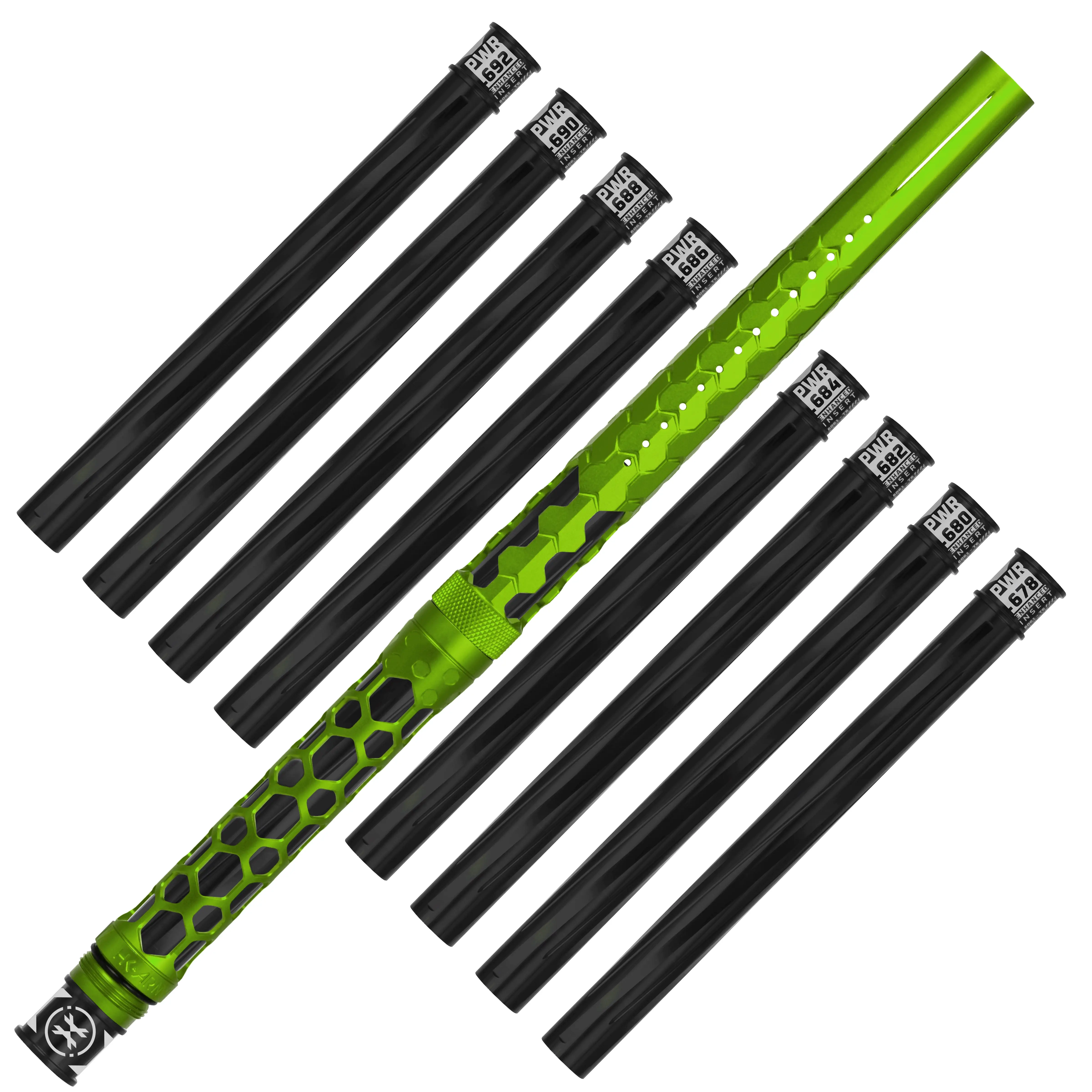 HK Army Hex PWR Barrel Kit - Lime - Black Inserts