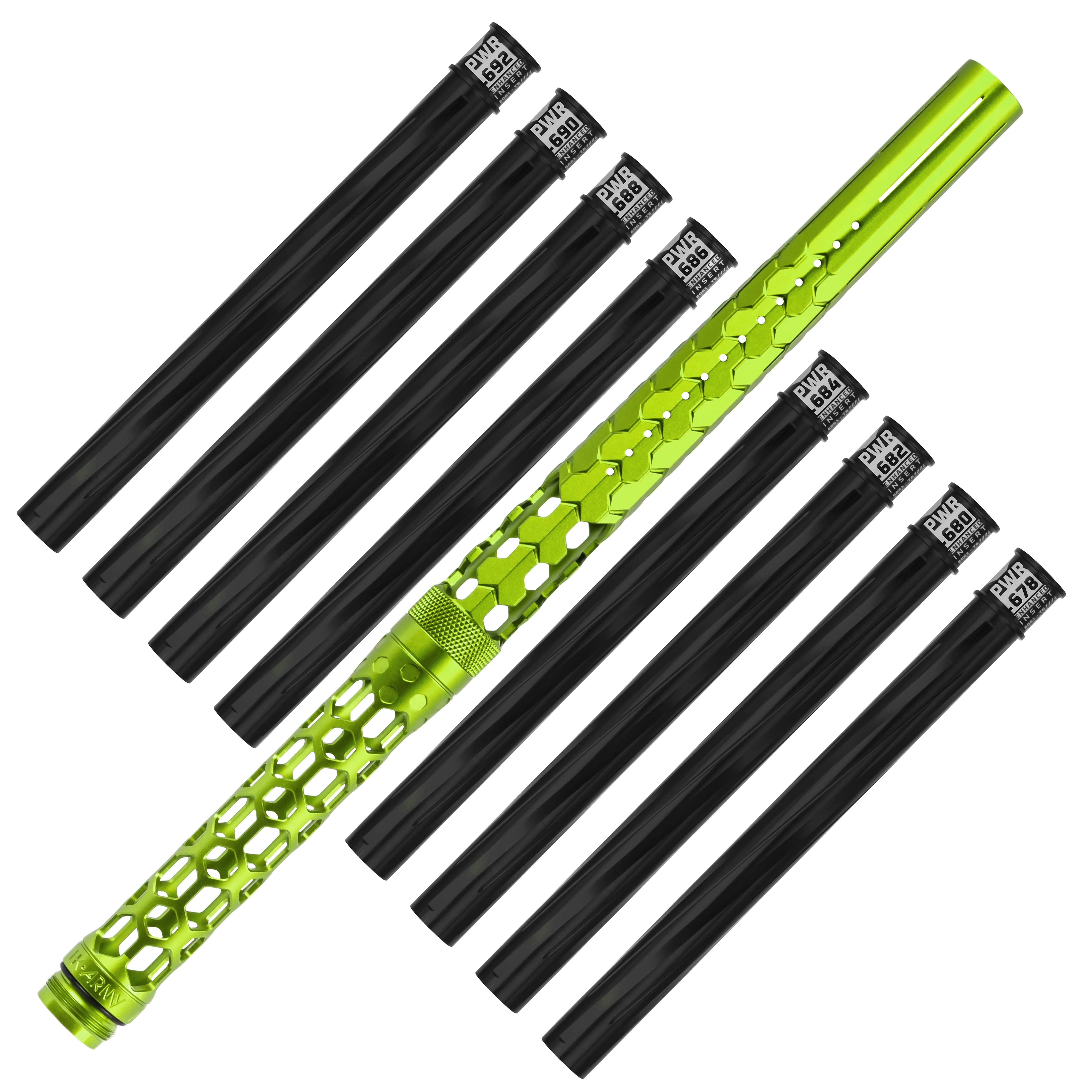 HK Army Hex PWR Barrel Kit - Lime - Black Inserts - Image 4