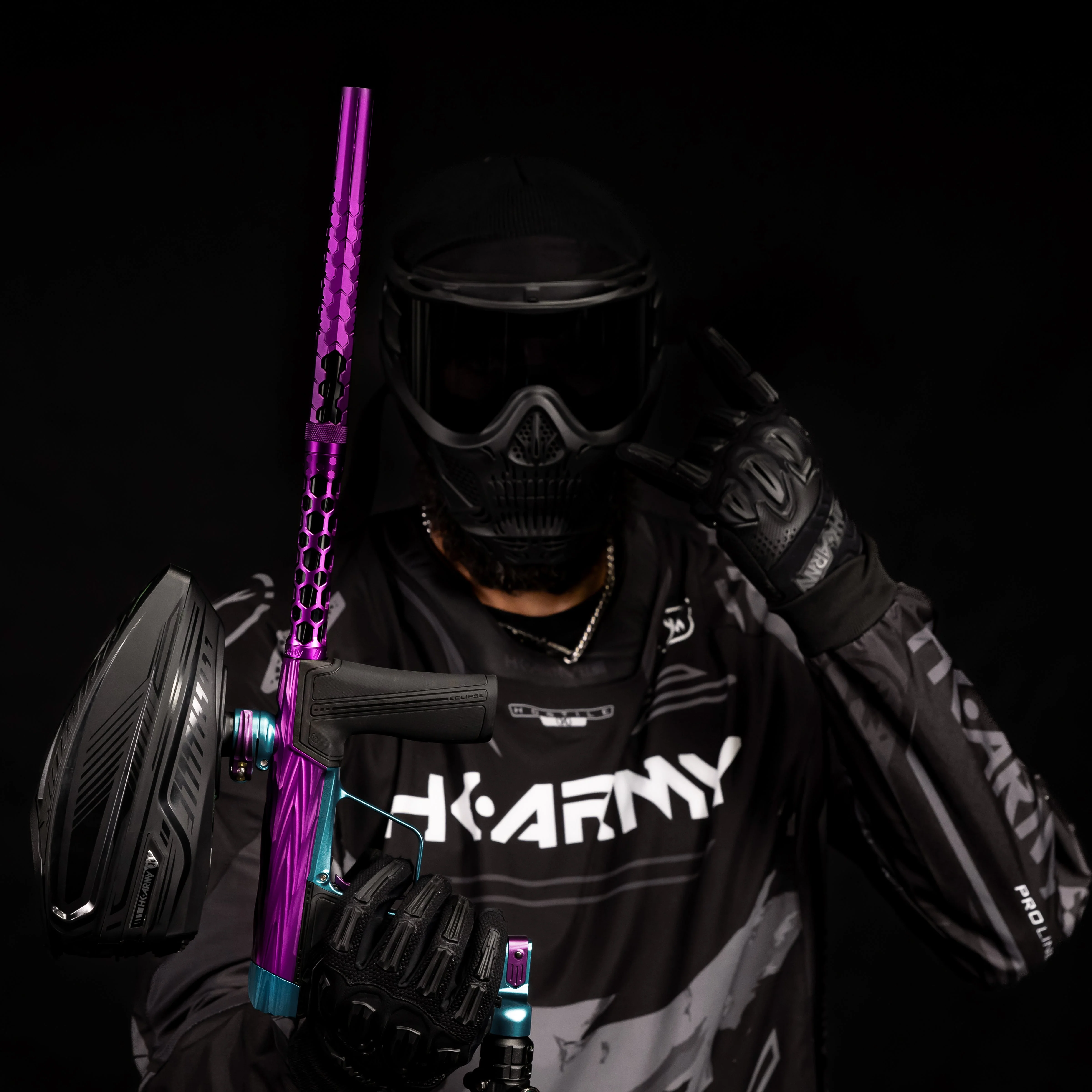 HK Army Hex PWR Barrel Kit - Purple - Black Inserts - Image 4