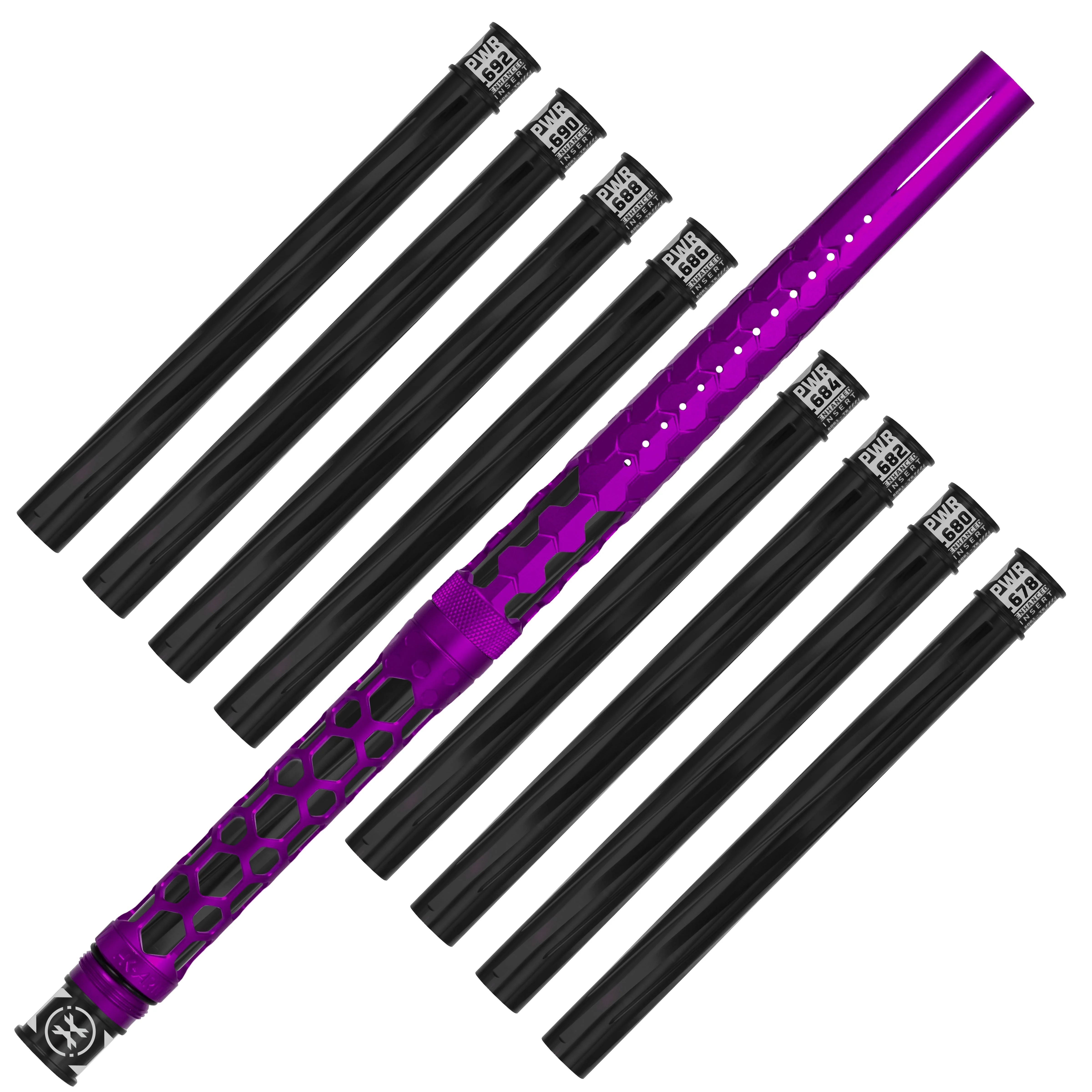 HK Army Hex PWR Barrel Kit - Purple - Black Inserts - Image 8
