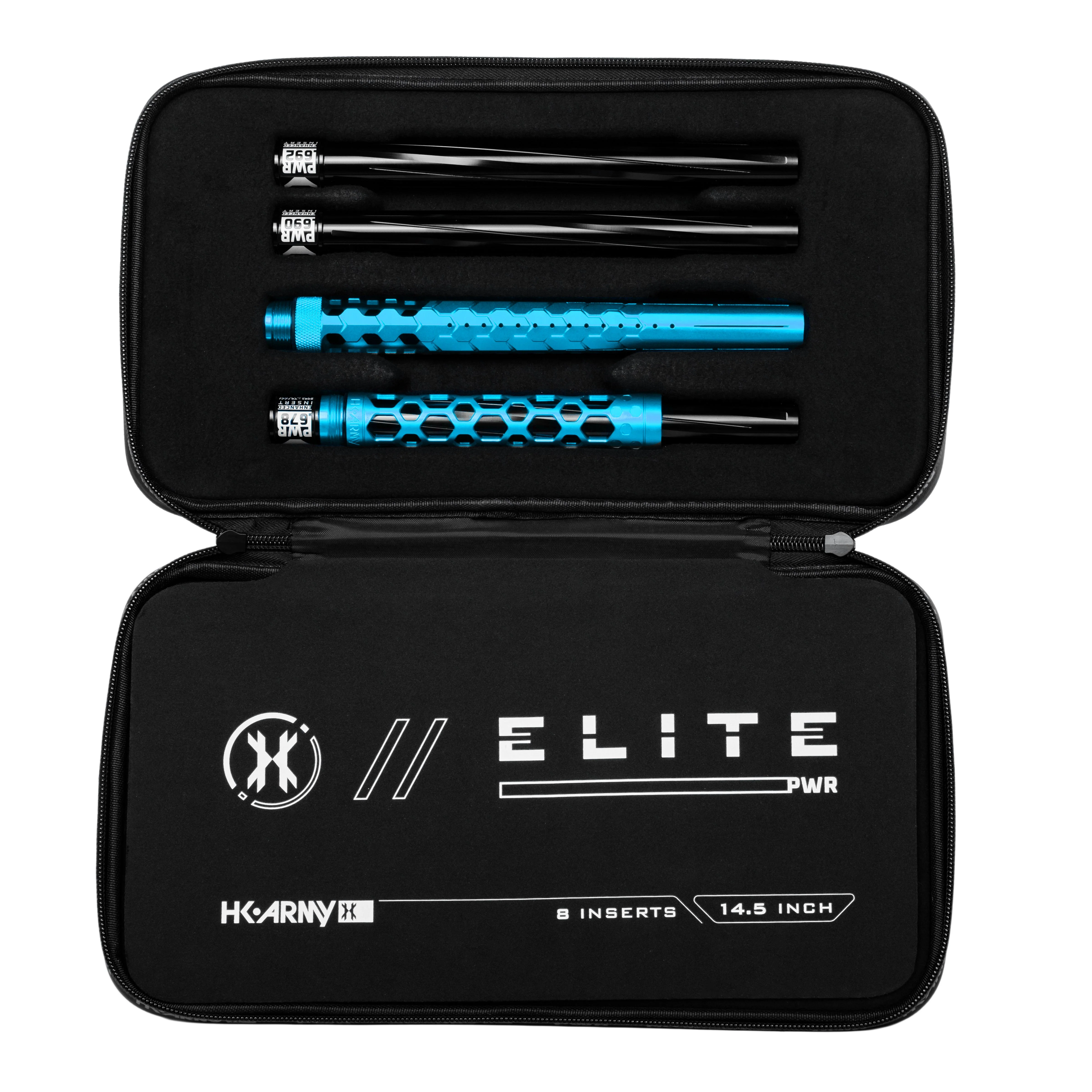 HK Army Hex PWR Barrel Kit - Turquoise - Black Inserts - Image 2