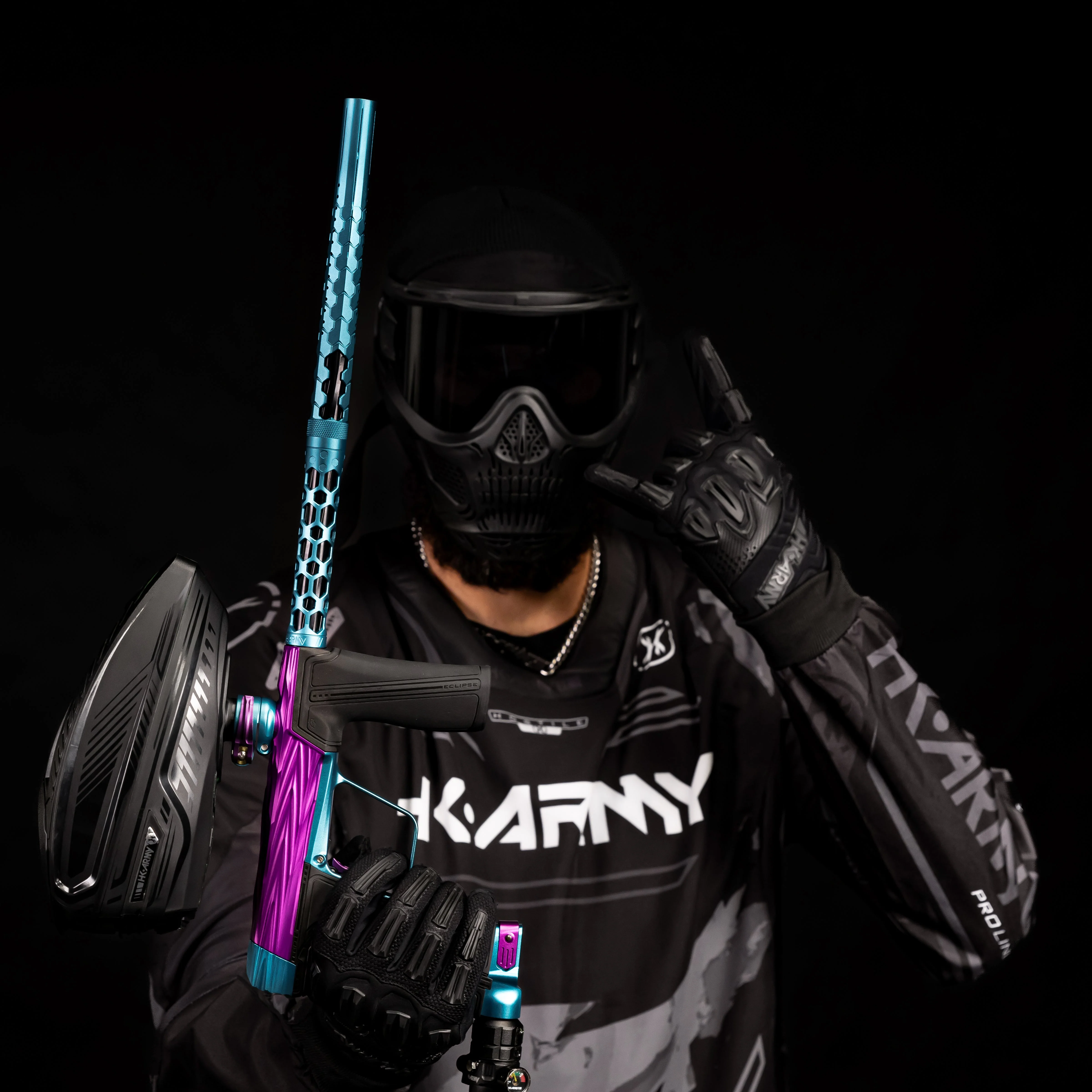 HK Army Hex PWR Barrel Kit - Turquoise - Black Inserts - Image 5