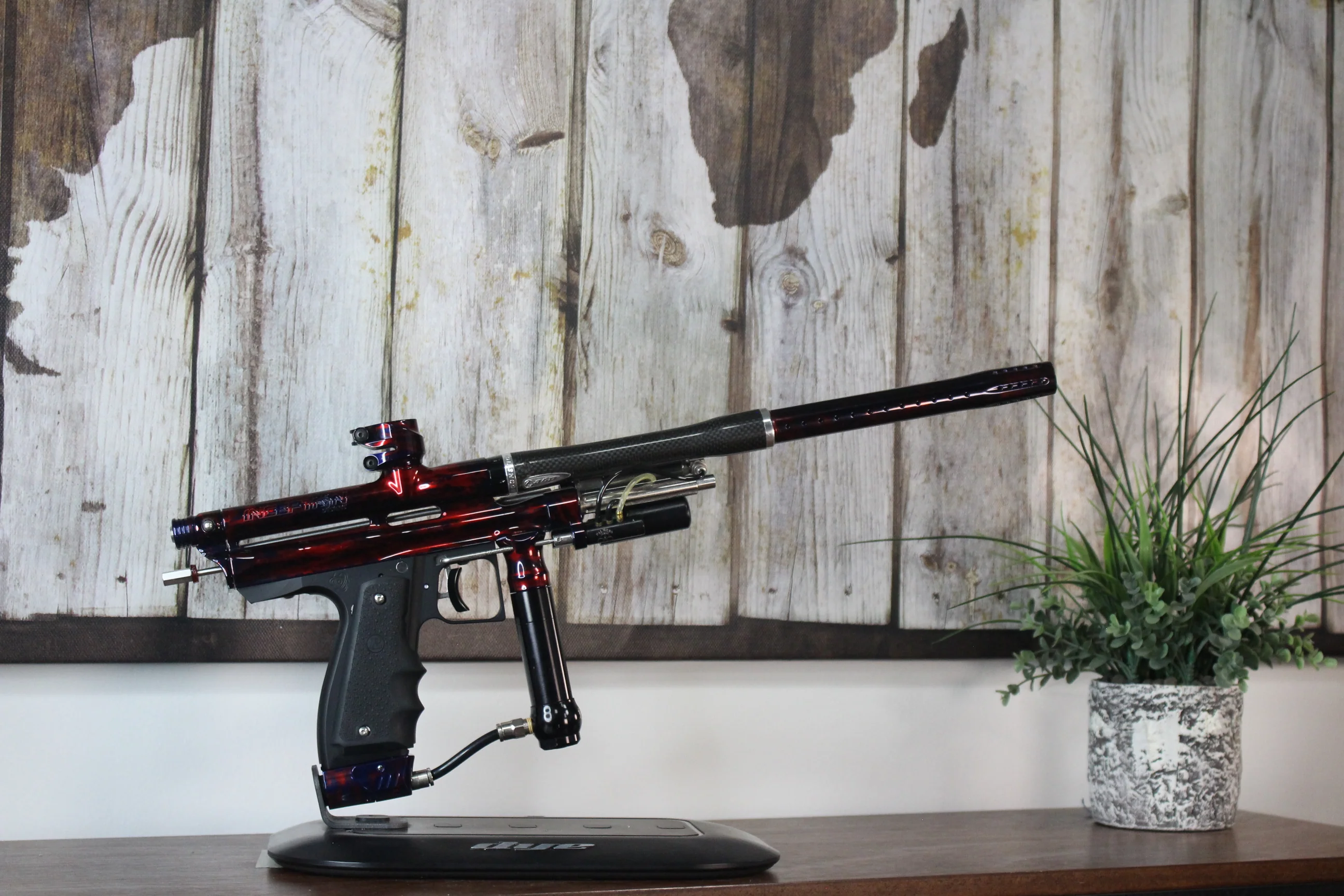 Inception Designs FLE Mini Autococker - Blue/Red Acid