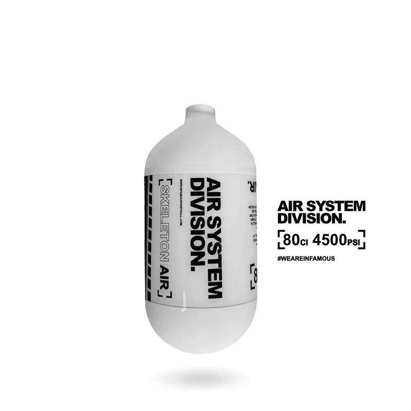 Infamous "SKELETON AIR" Hyperlight Air Tank 80/4500 - Division Series - Image 3