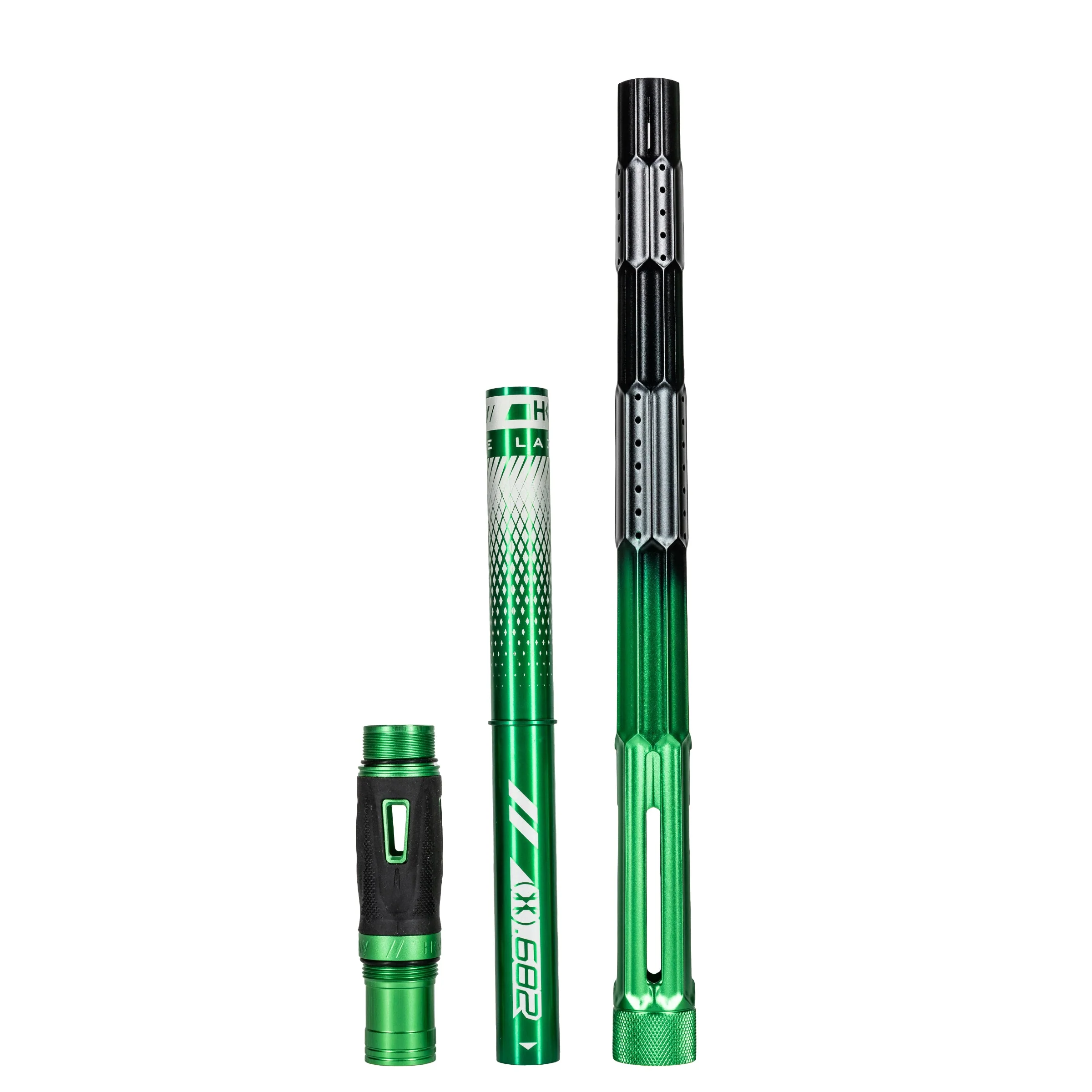 LAZR Elite Fractal Barrel Kit - 15" Green/Black Colored Inserts - Cocker Threads - Image 4