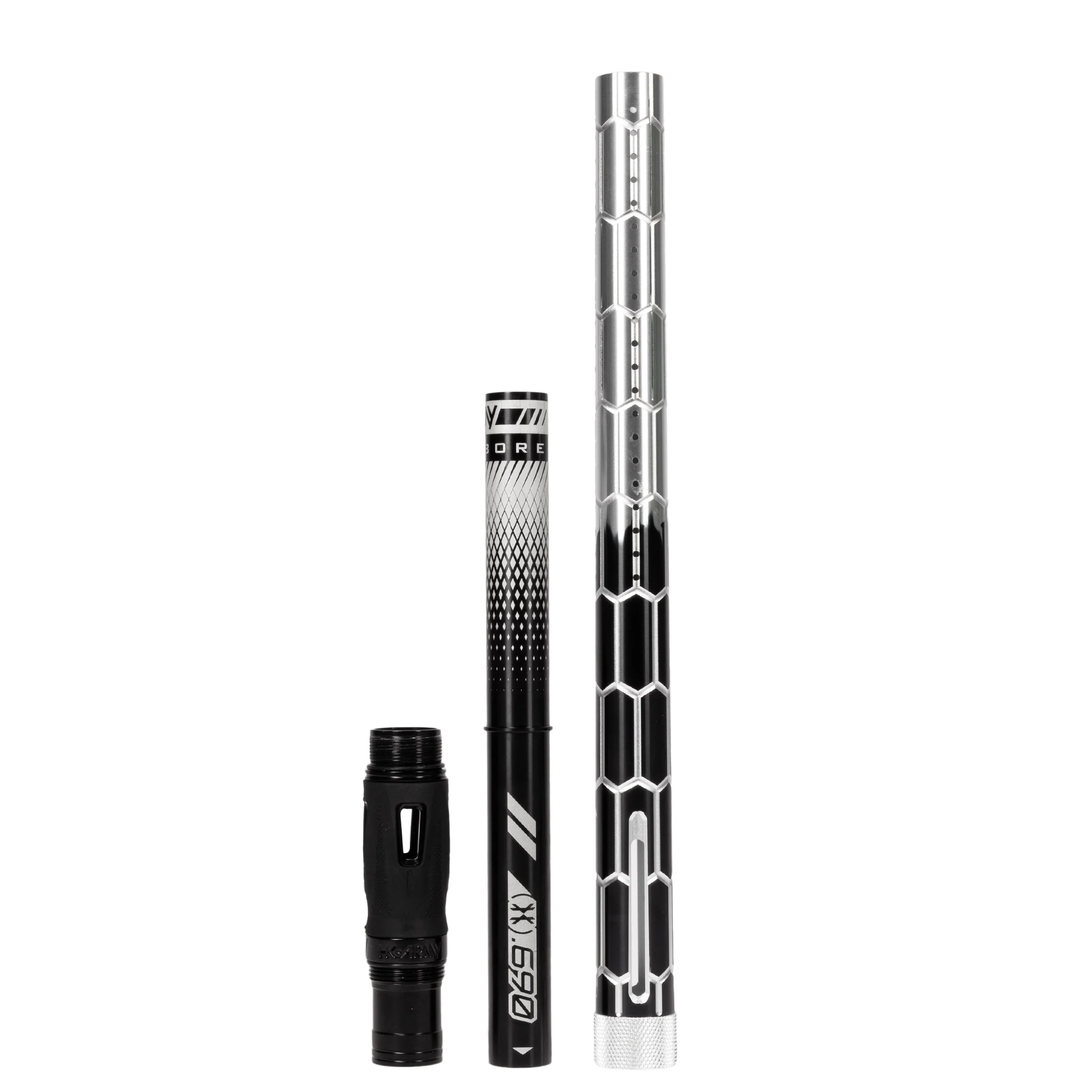 LAZR Elite Nexus Barrel Kit - 15" Black/Silver Fade - Black Inserts - Cocker Threads - Image 3