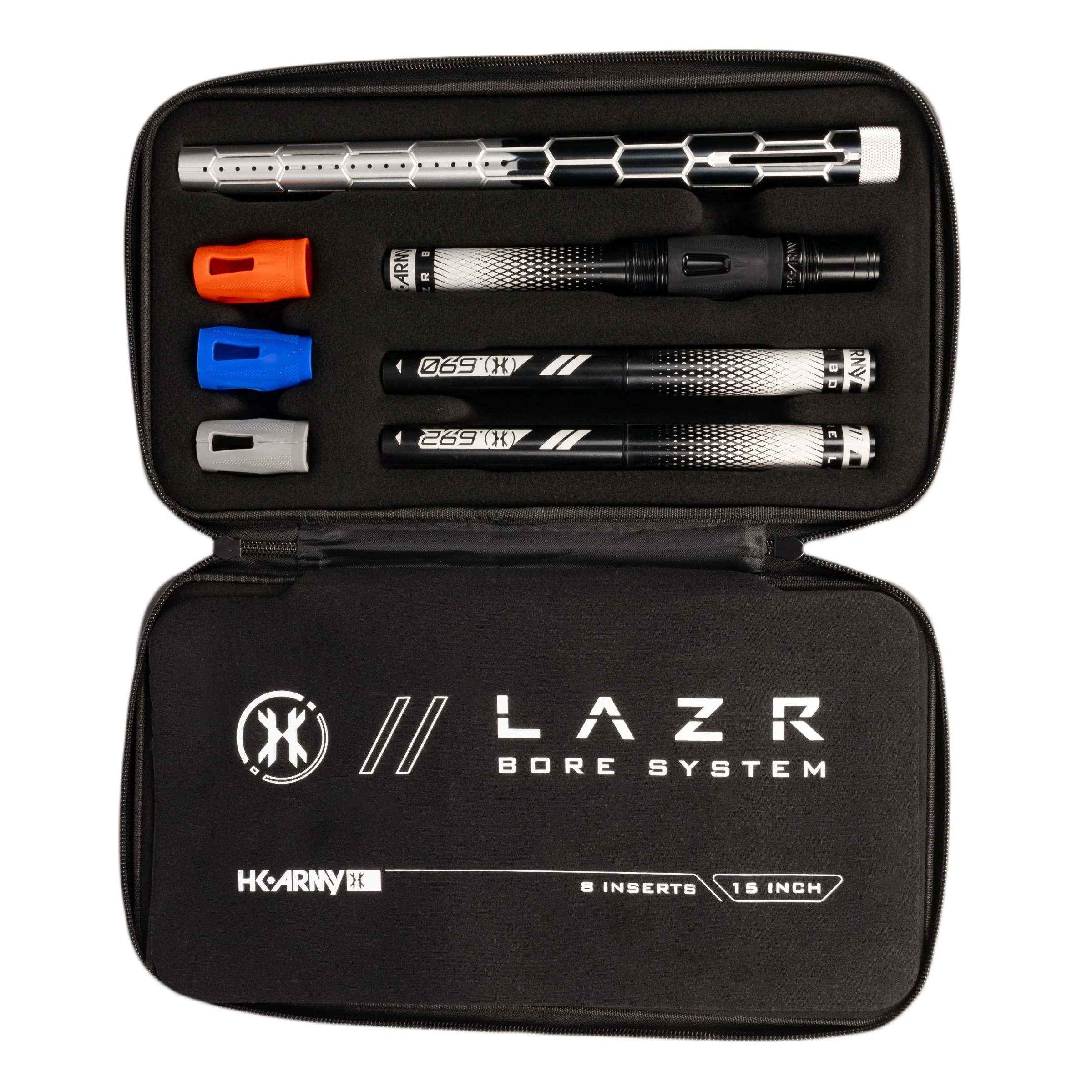 LAZR Elite Nexus Barrel Kit - 15" Black/Silver Fade - Black Inserts - Cocker Threads - Image 4