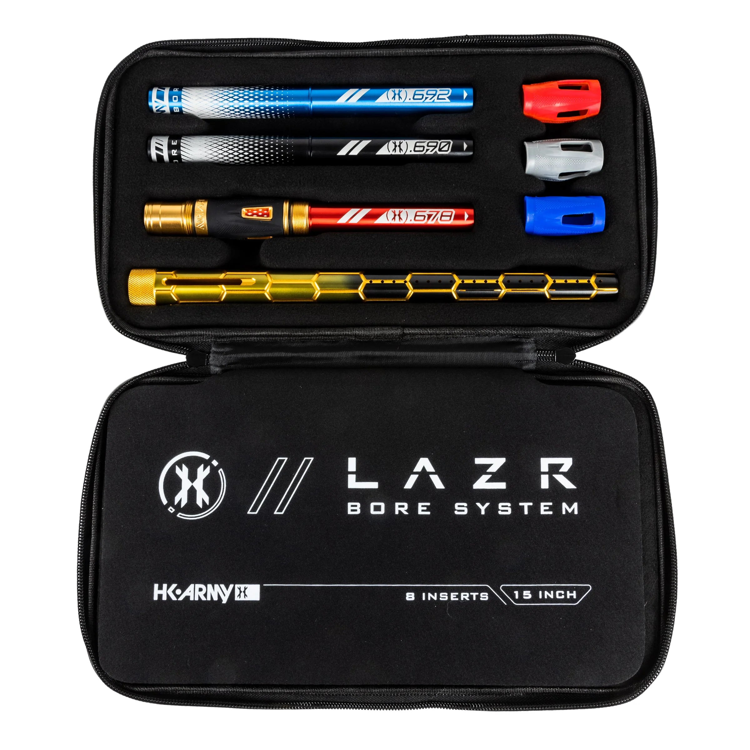 LAZR Elite Nexus Barrel Kit - 15" Gold/Black Colored Inserts - Cocker Threads - Image 2