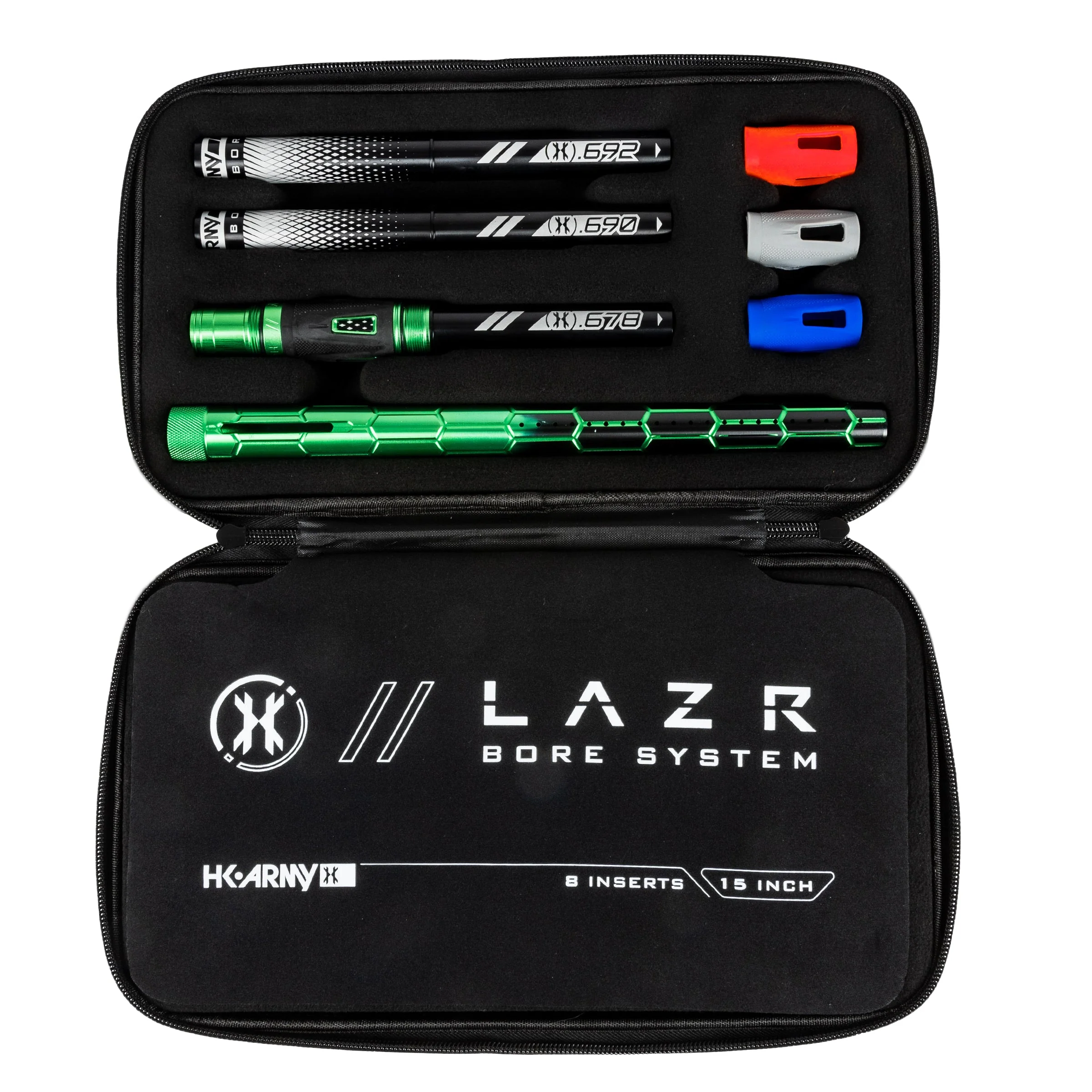 LAZR Elite Nexus Barrel Kit - 15" Green/Black Black Inserts - Cocker Threads - Image 2