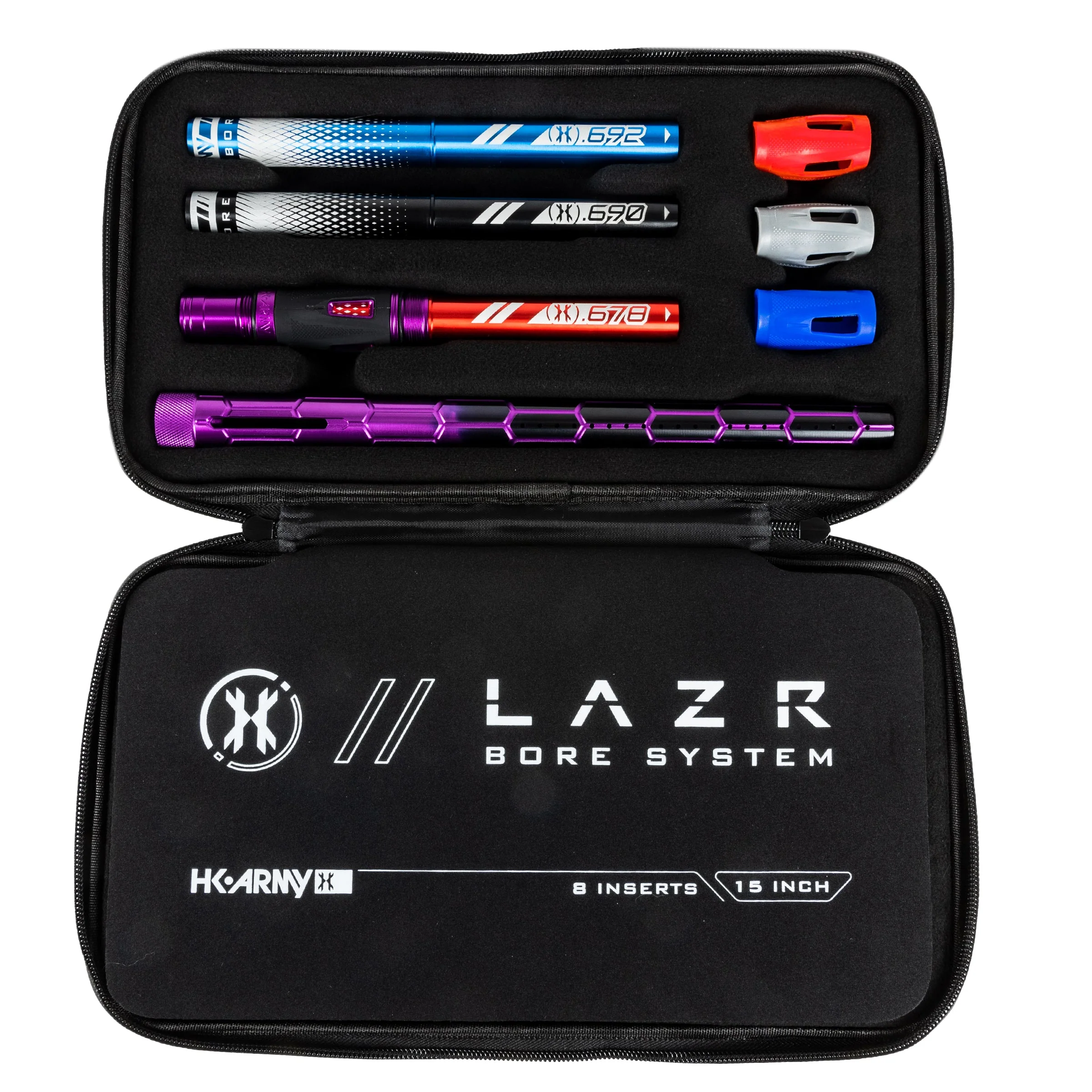 LAZR Elite Nexus Barrel Kit - 15" Purple/Black Colored Inserts - Cocker Threads - Image 2