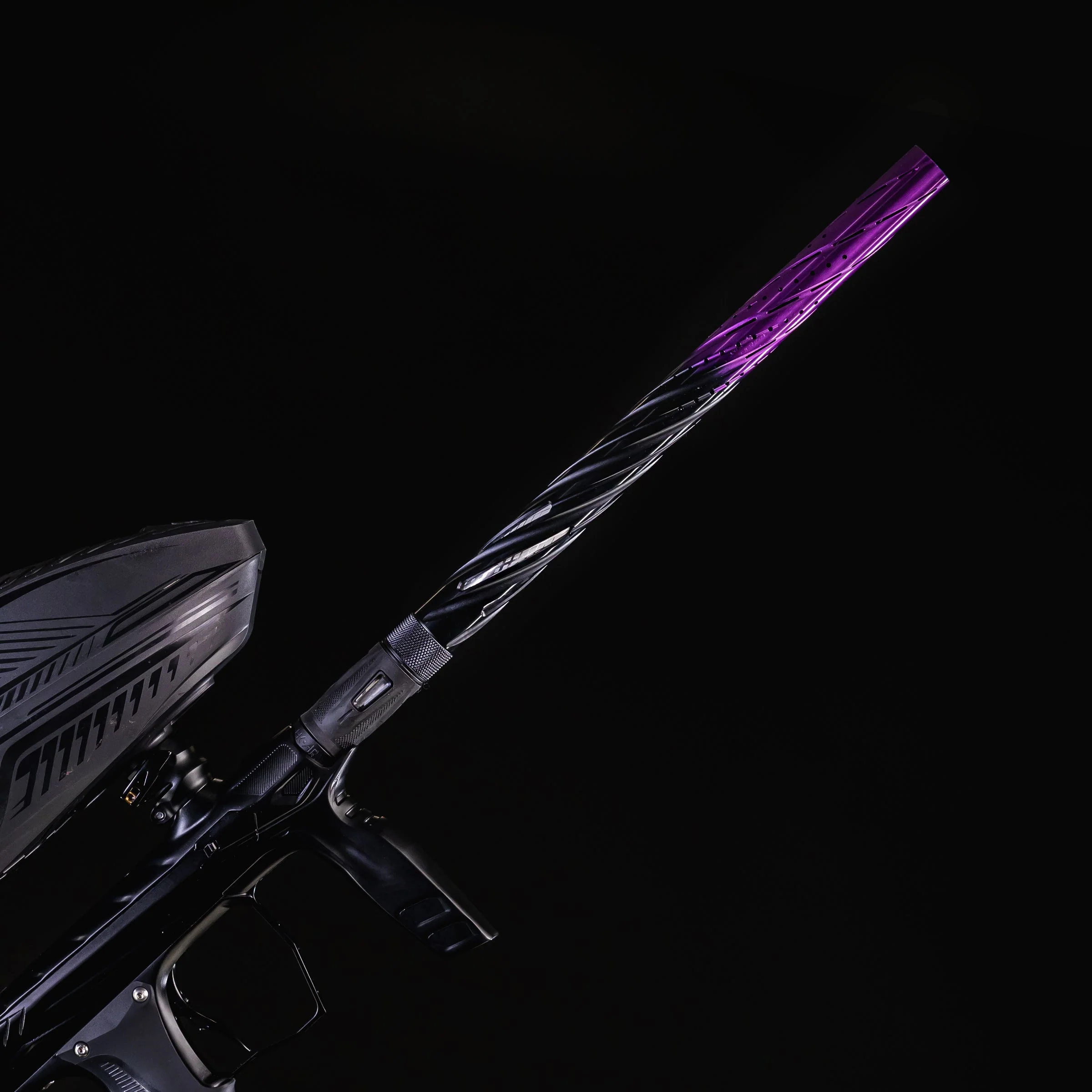 LAZR Elite Orbit Barrel Kit - 15" Black/Purple Fade - Black Inserts - Cocker Threads - Image 2