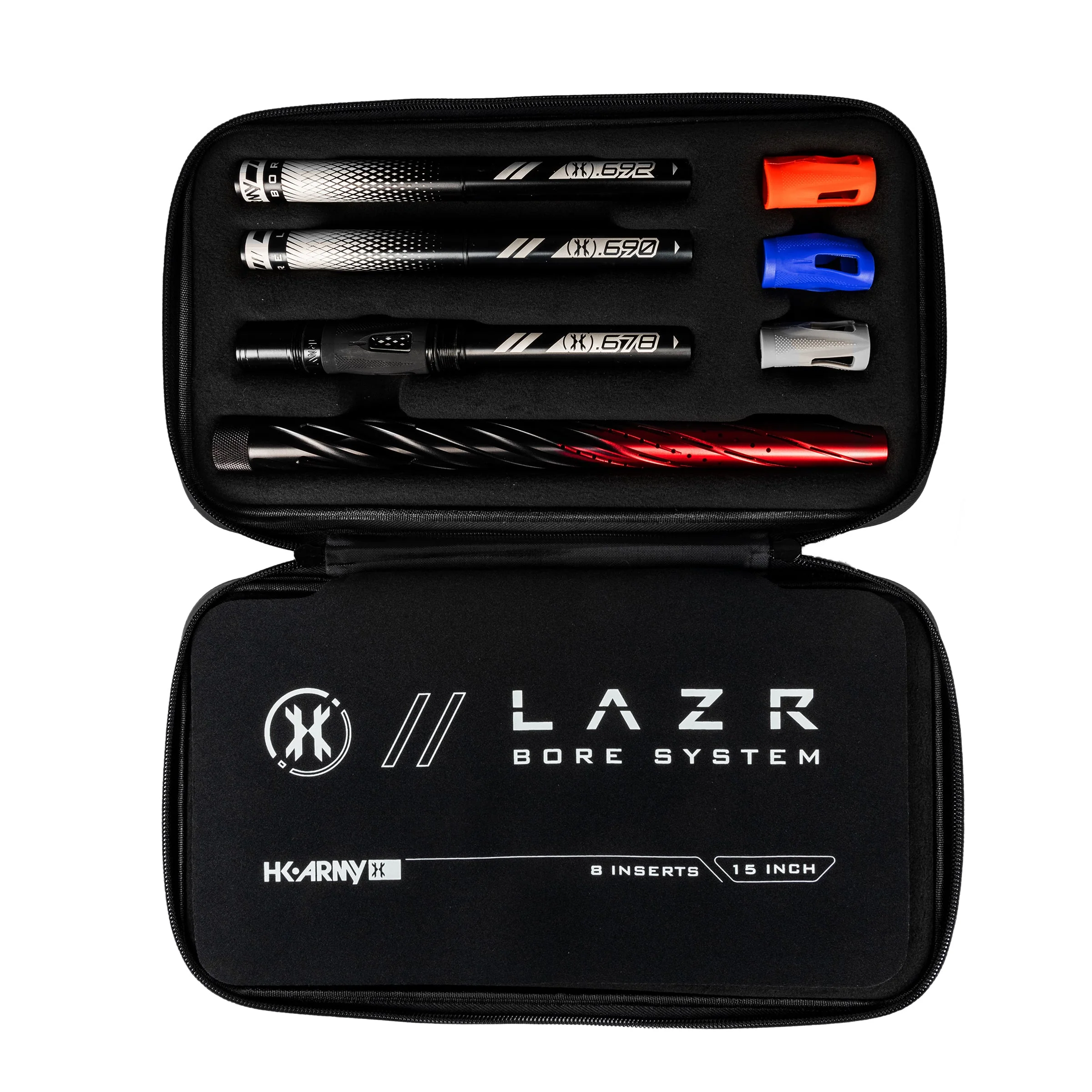 LAZR Elite Orbit Barrel Kit - 15" Black/Red Fade - Black Inserts - Cocker Threads - Image 3