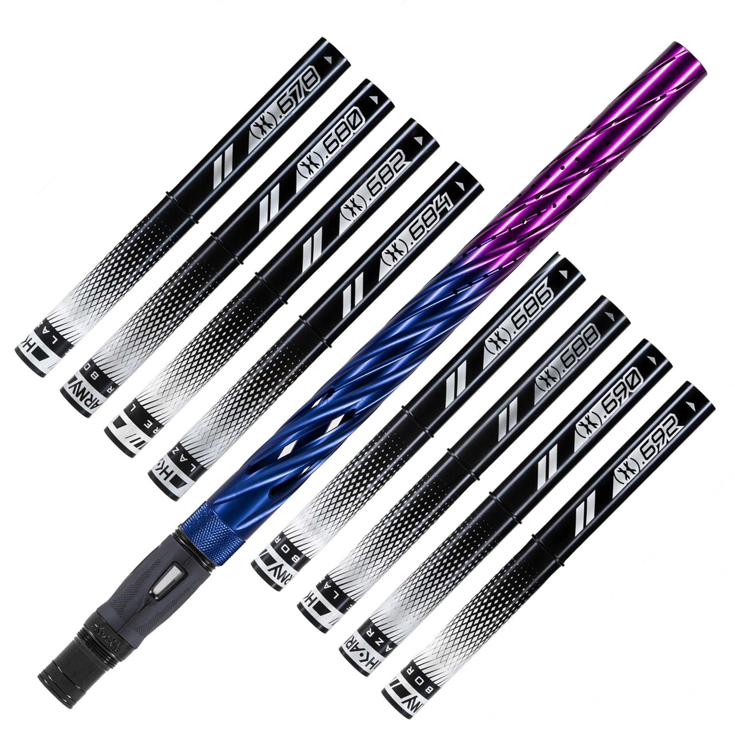 LAZR Elite Orbit Barrel Kit - 15" Blue/Purple Fade - Black Inserts - Cocker Threads - Image 8