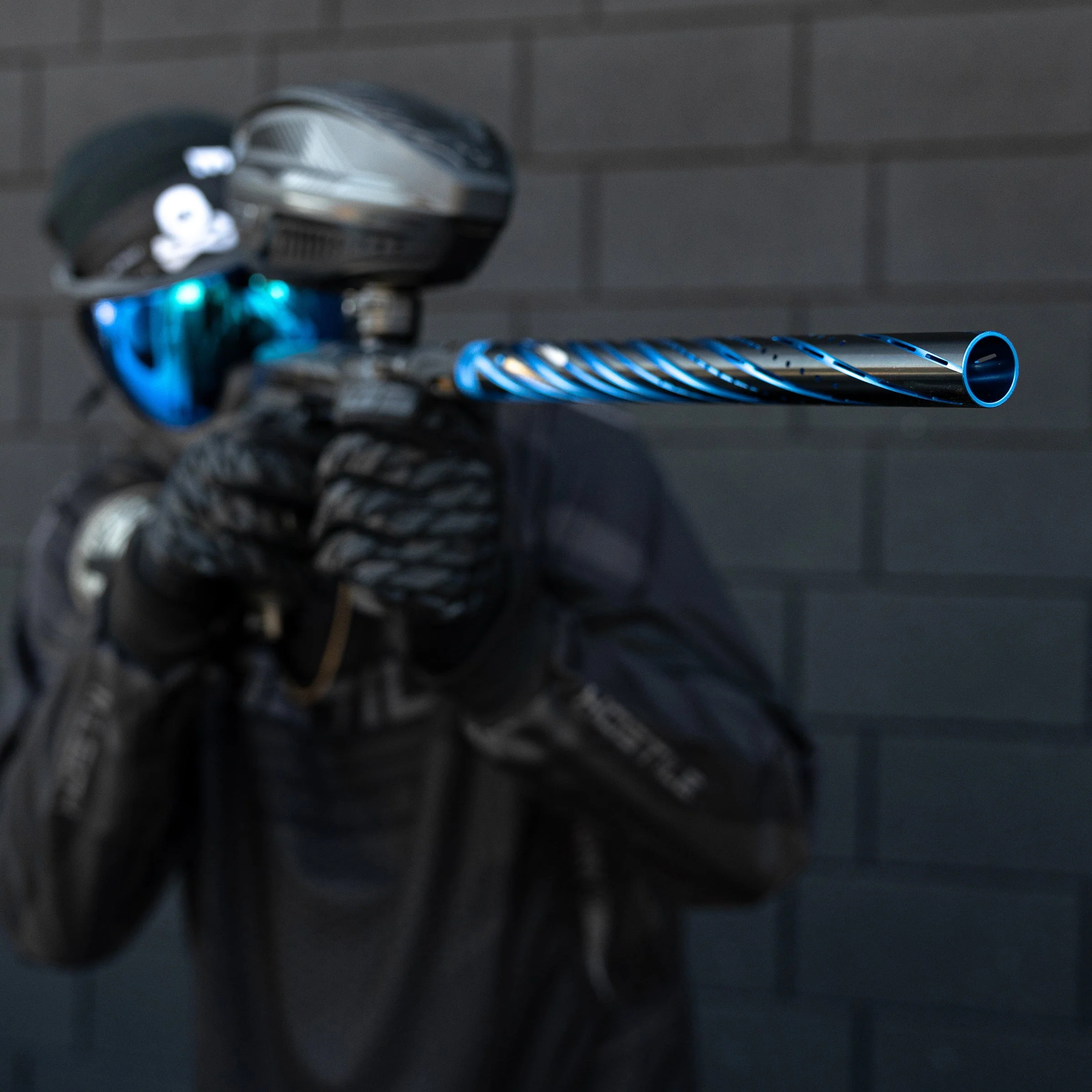 LAZR Elite Orbit Barrel Kit - 15" Dust Blue/Black - Black Inserts - Cocker Threads - Image 2