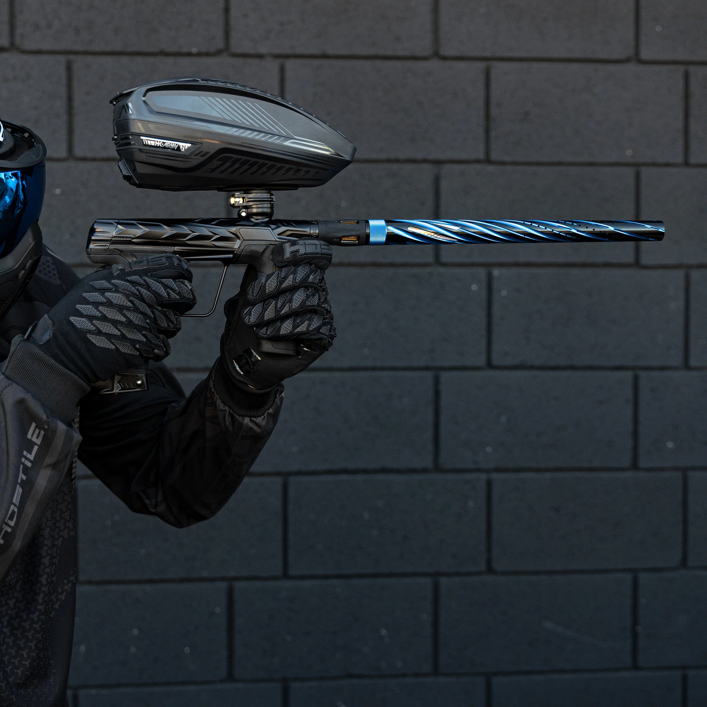 LAZR Elite Orbit Barrel Kit - 15" Dust Blue/Black - Colored Inserts - Cocker Threads - Image 2