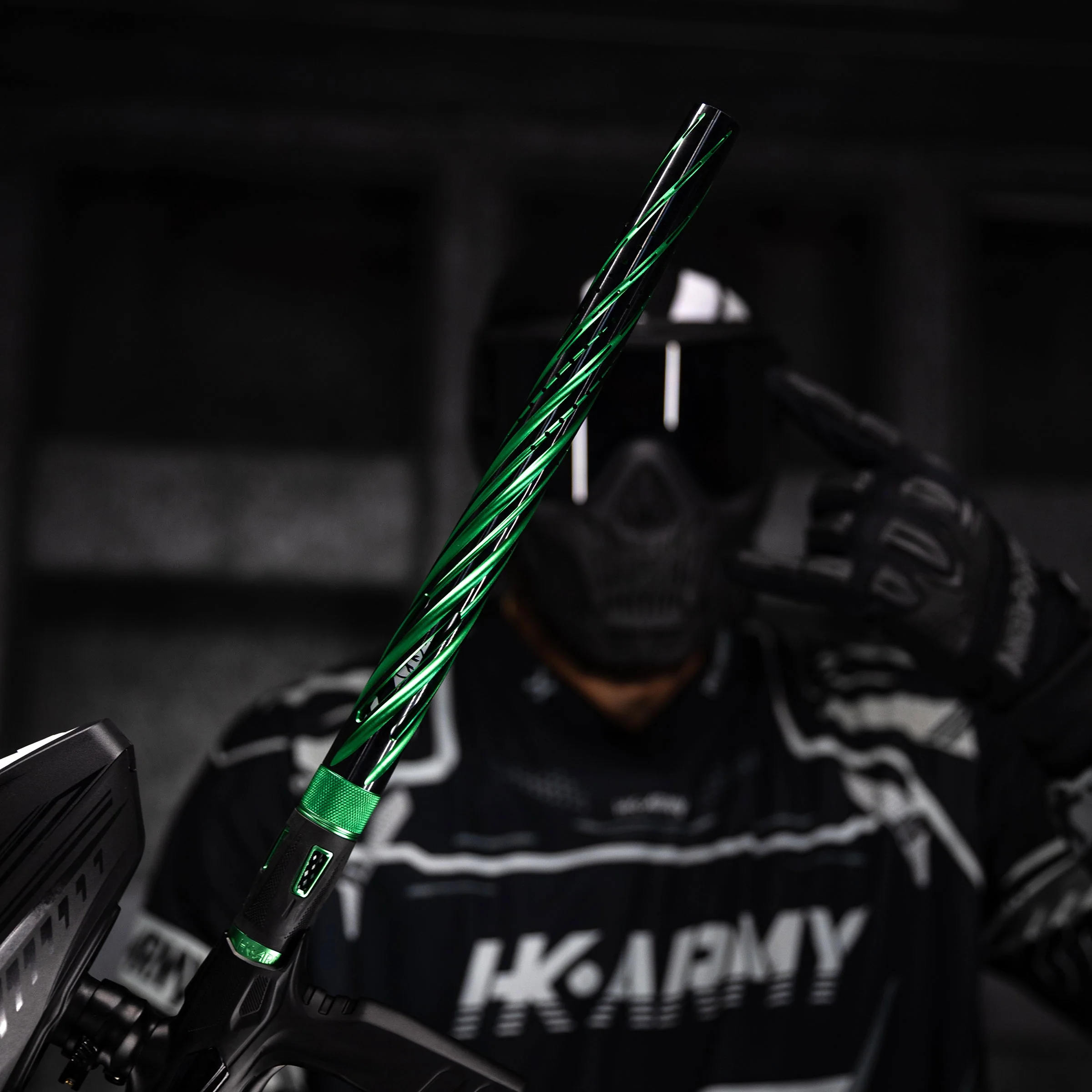 LAZR Elite Orbit Barrel Kit - 15" Dust Green/Black Inserts - Cocker Threads - Image 2