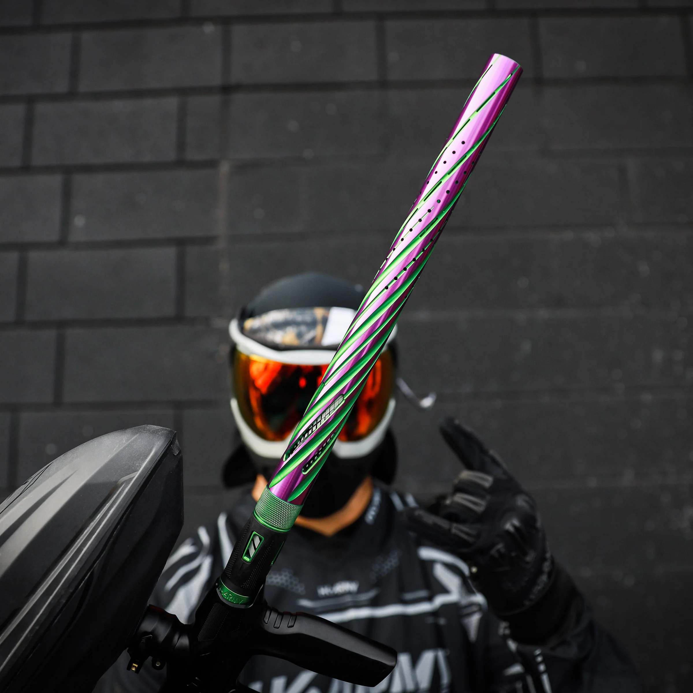 LAZR Elite Orbit Barrel Kit - 15" Green/Purple Colored Inserts - Cocker Threads - Image 3