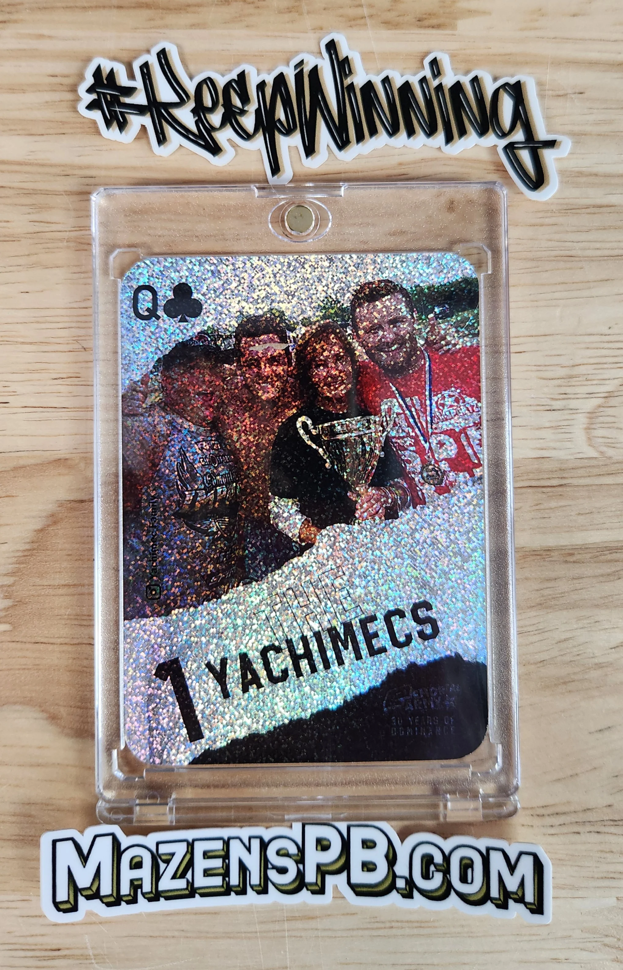 Planet Eclipse Emortal Trading Card - Queen of Clubs - The Yachimecs Heavy Dot Holo