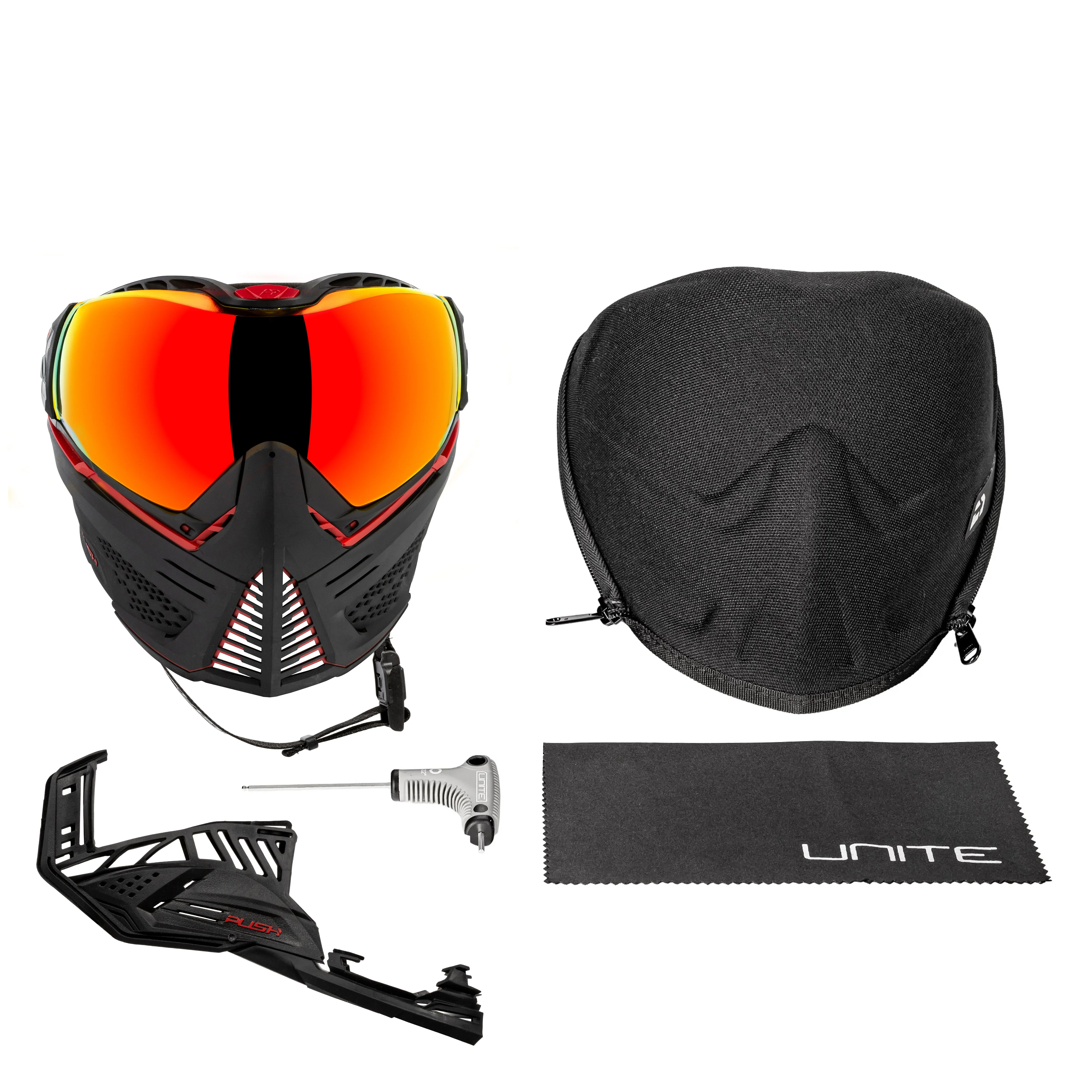 Unite Goggle Mk II - Legion (Black/Red) - Red Lens - Image 7
