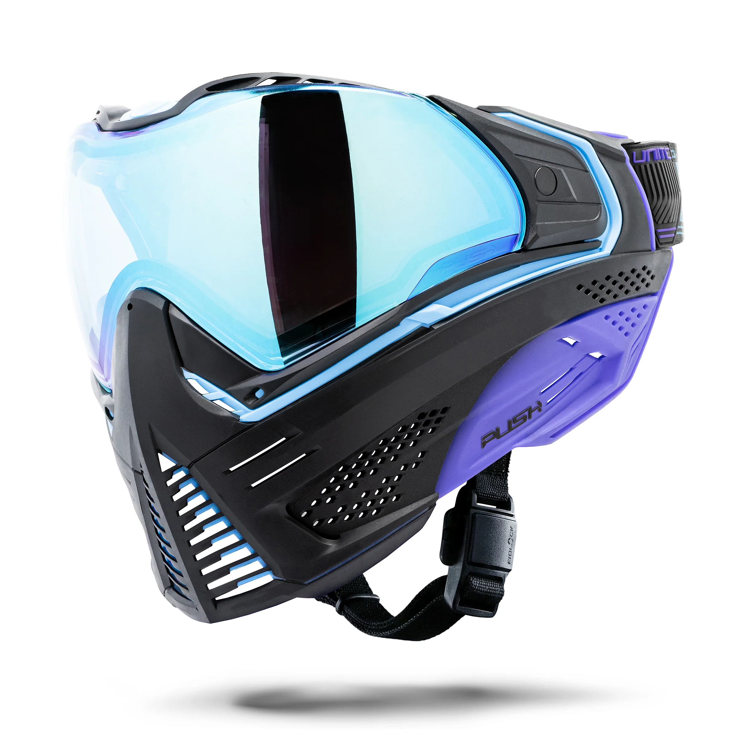 Push Unite Goggle Mk II - Nebula (Black/Turq/Purple) - Blue Lens - Image 5