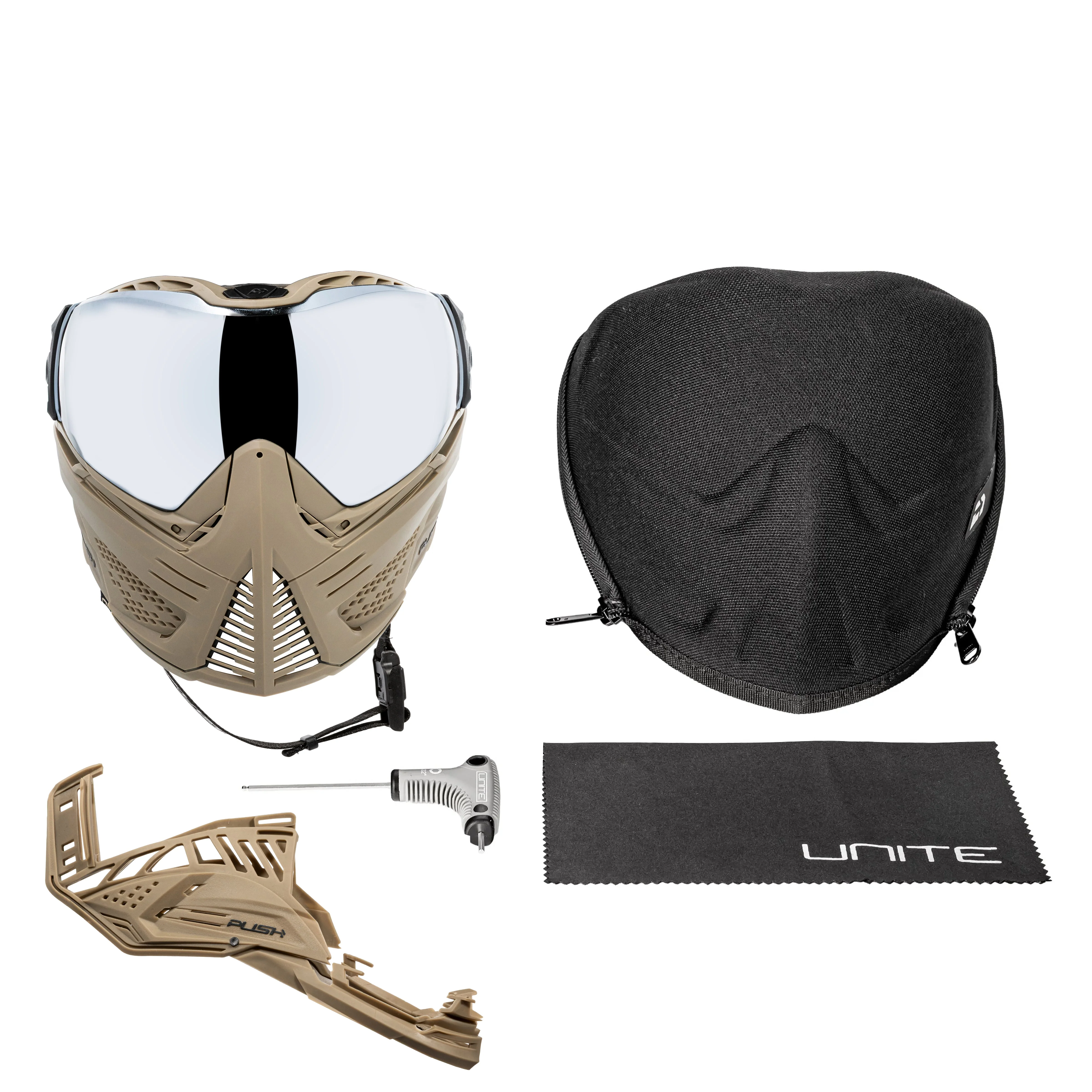 Push Unite Goggle Mk II  - Outlaw (Tan/Tan) - Silver Lens - Image 8