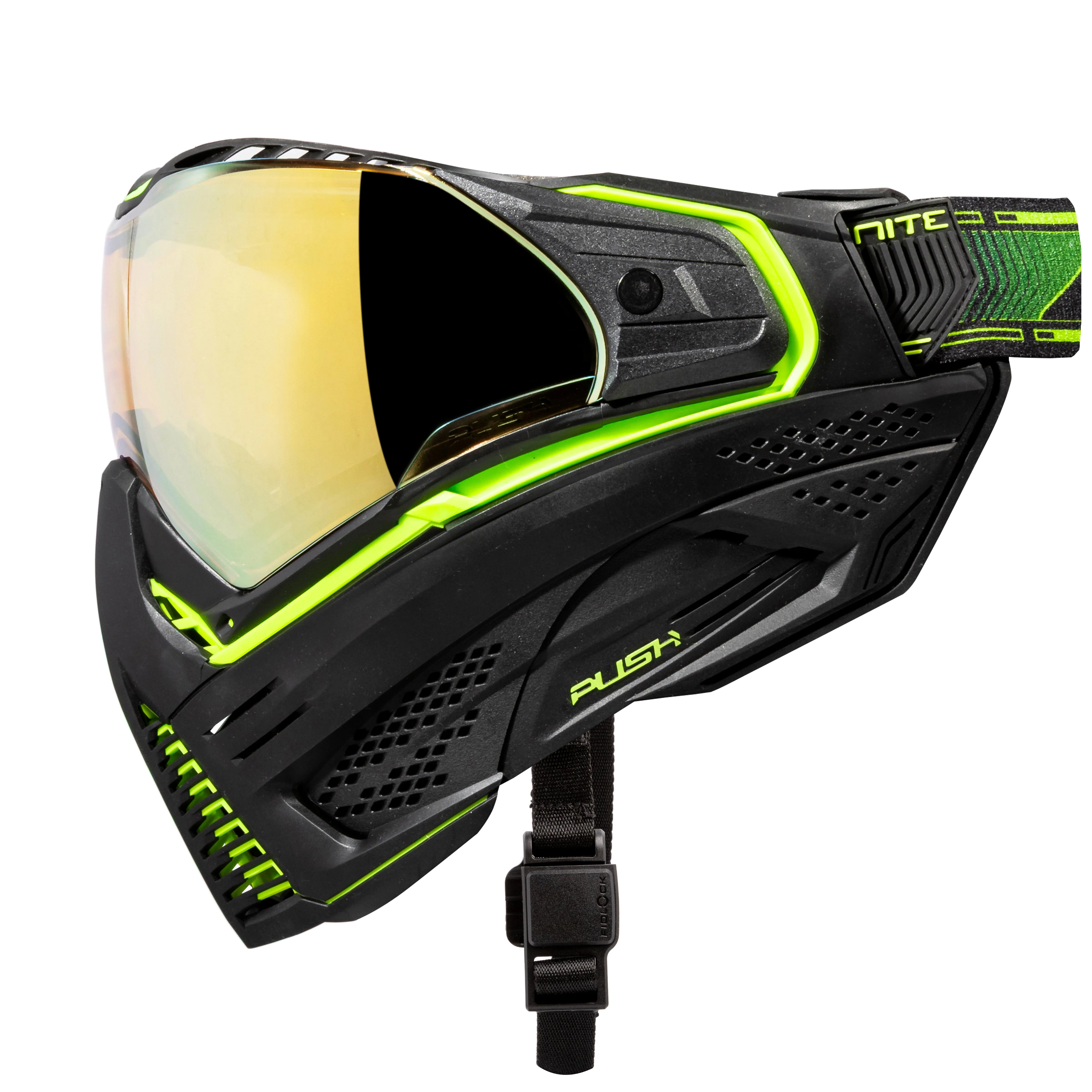 Push Unite Goggle Mk II - Reactor (Black/Green) - Gold Lens - Image 10