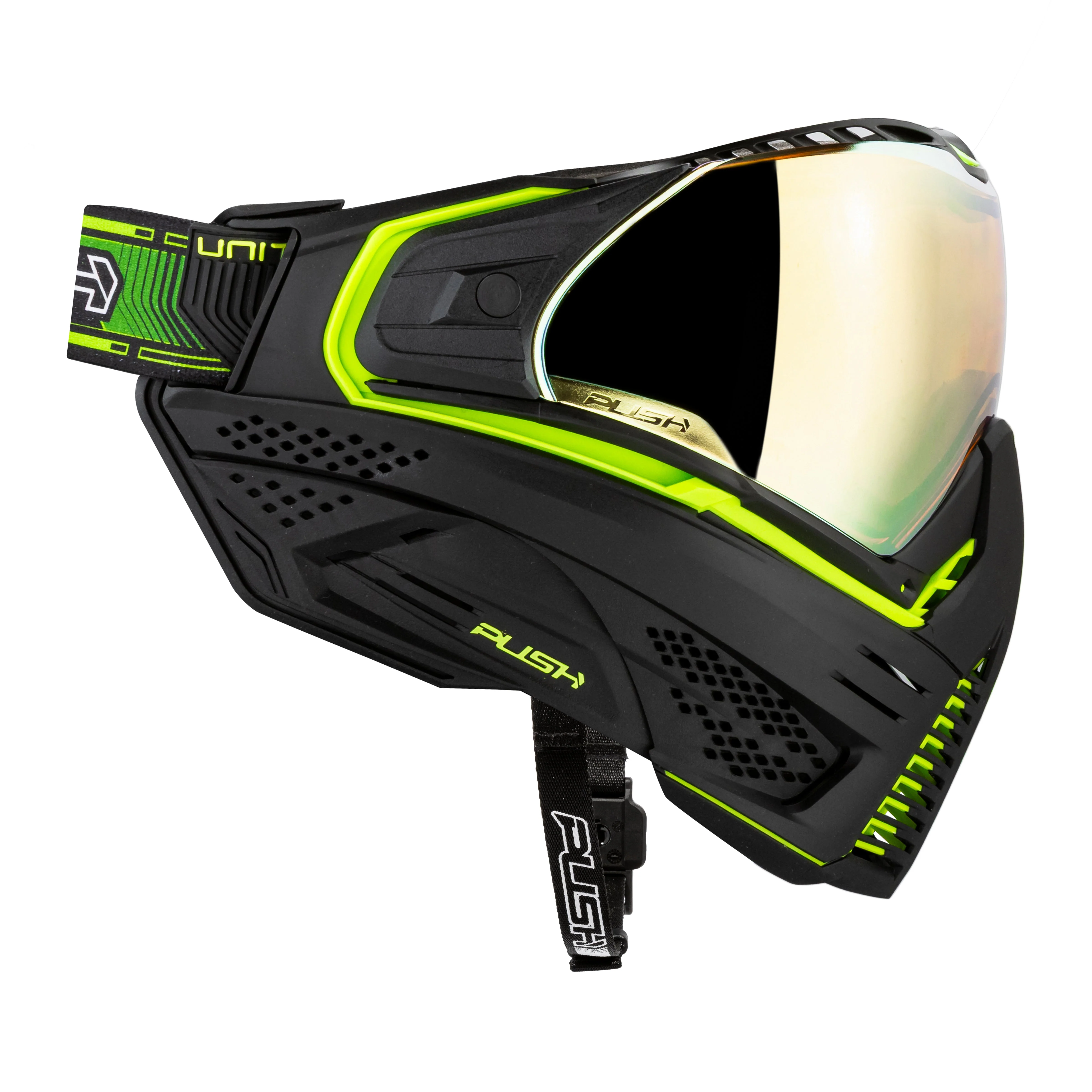 Push Unite Goggle Mk II - Reactor (Black/Green) - Gold Lens - Image 4
