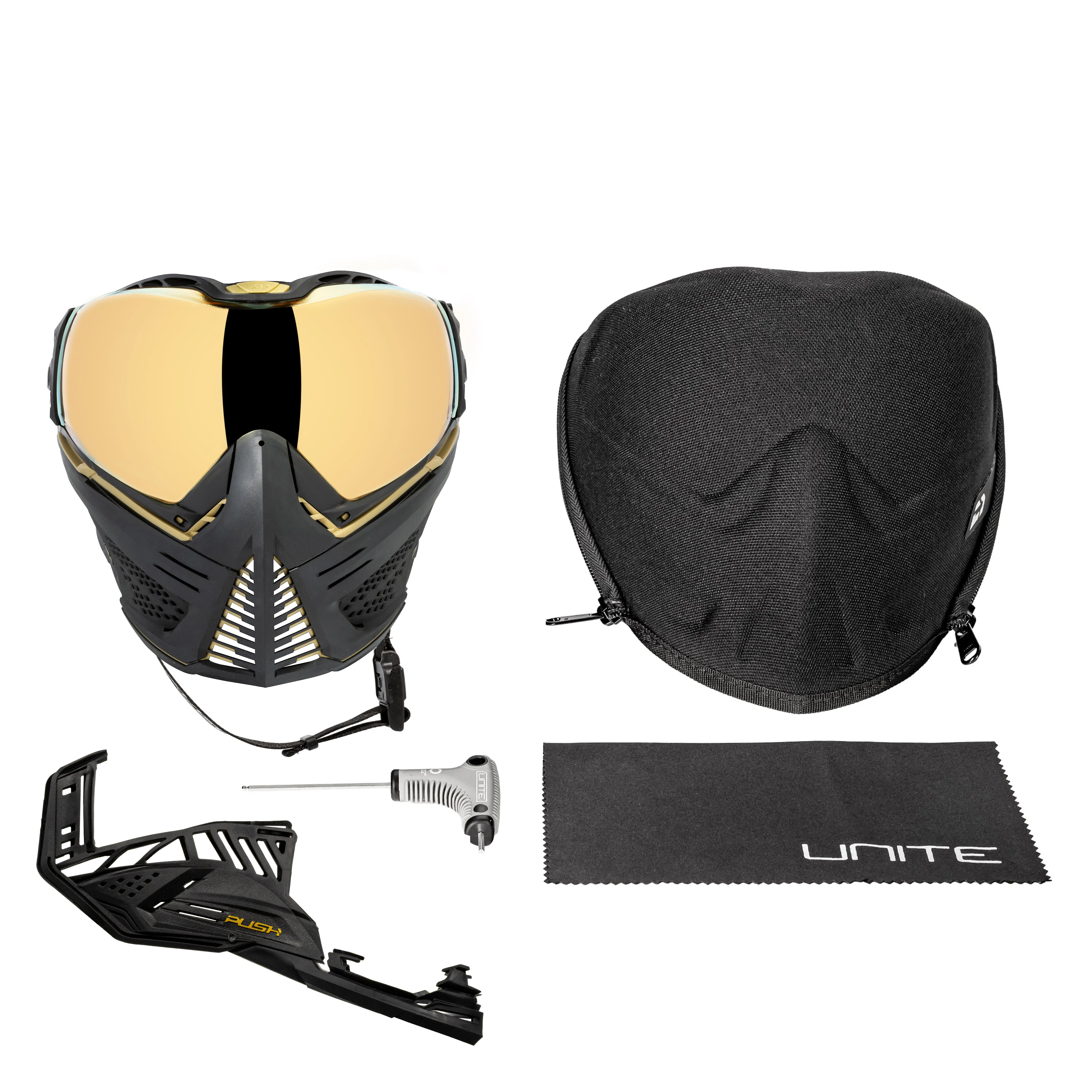 Unite Goggle Mk II - Sentinel (Black/Gold) - Gold Lens - Image 7