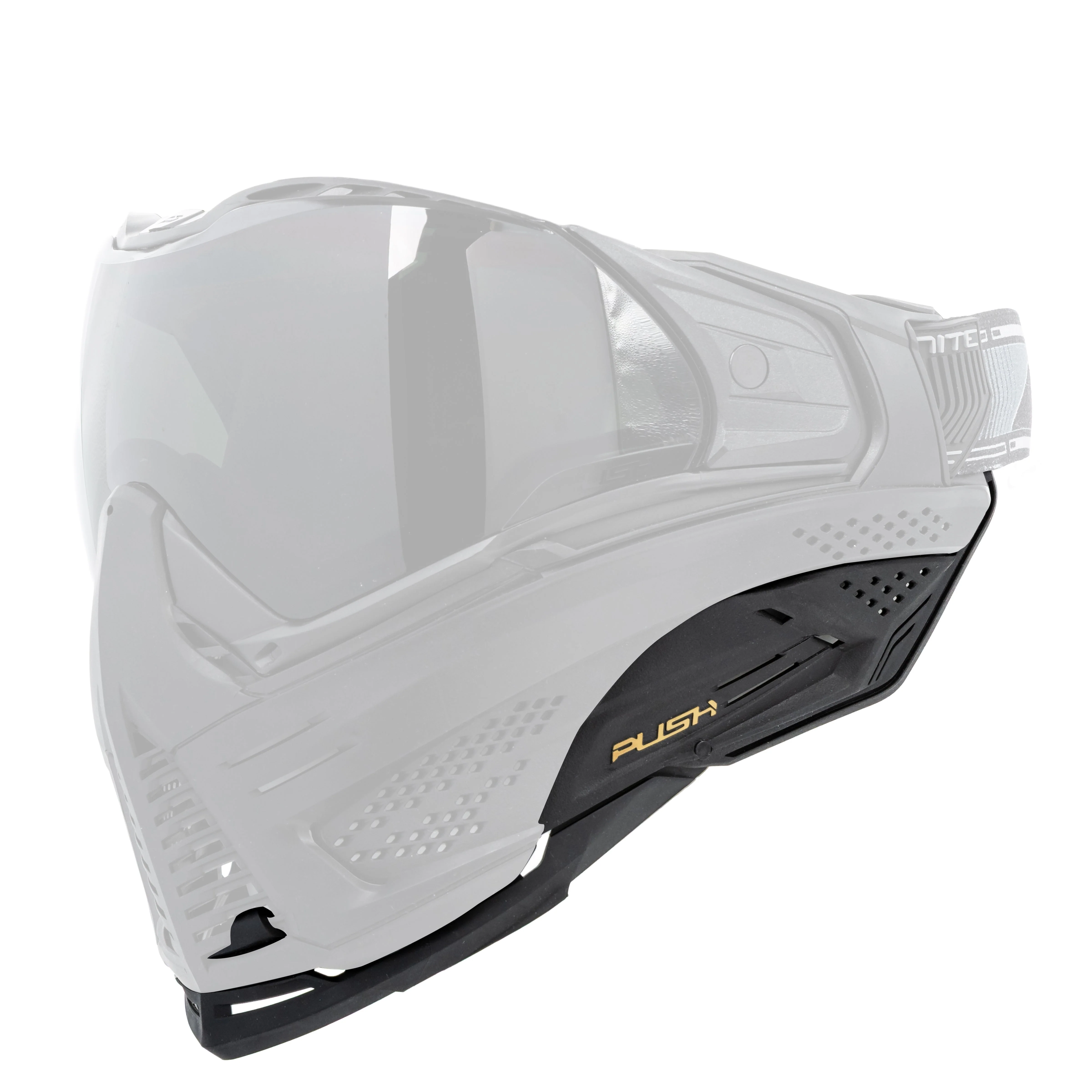 Unite Goggle Mk II - Warlord Enforcer (Black/White Skull) - Gold Lens - Image 7