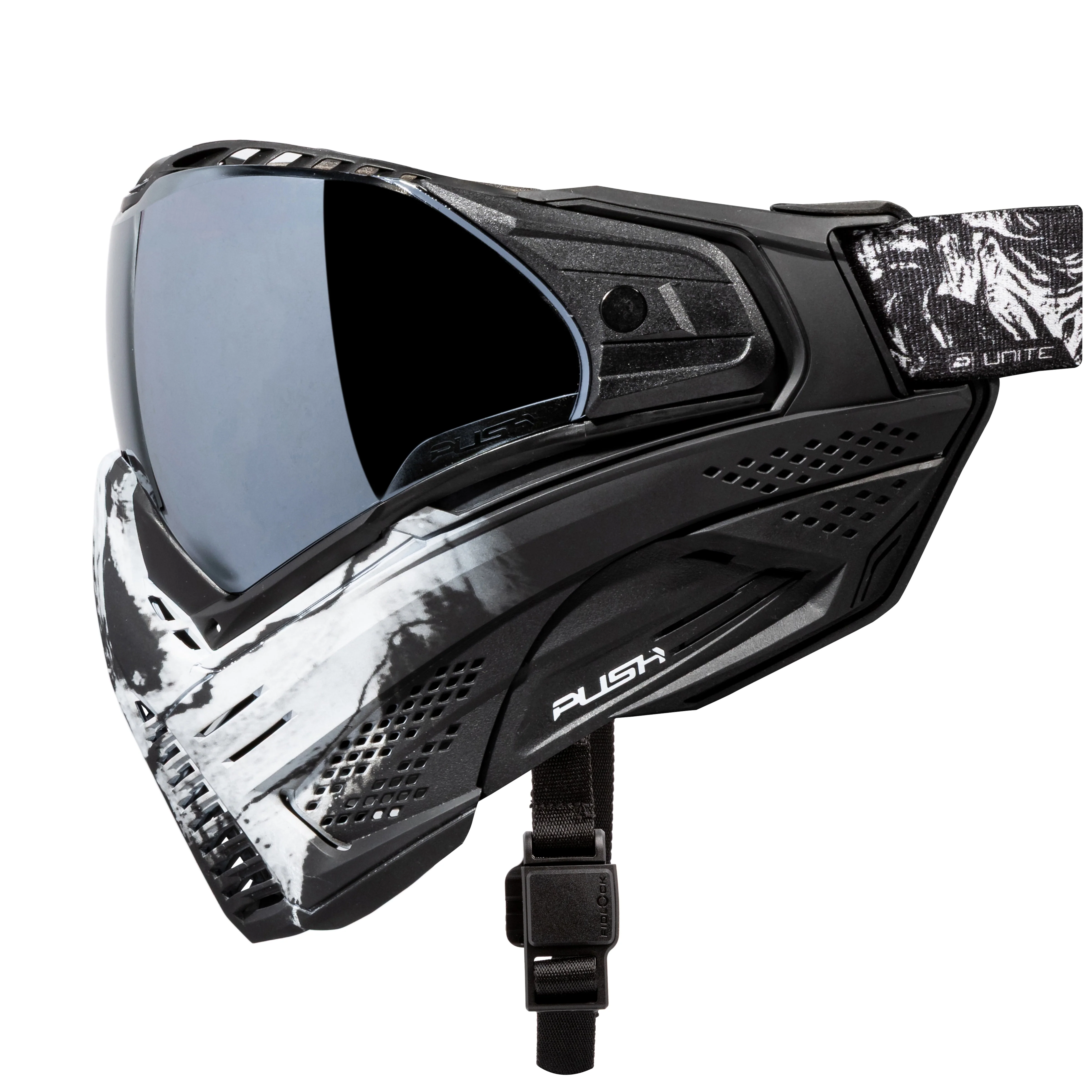 Push Unite Goggle Mk II - Warlord Omen (Black/White Skull) - Silver Lens - Image 10