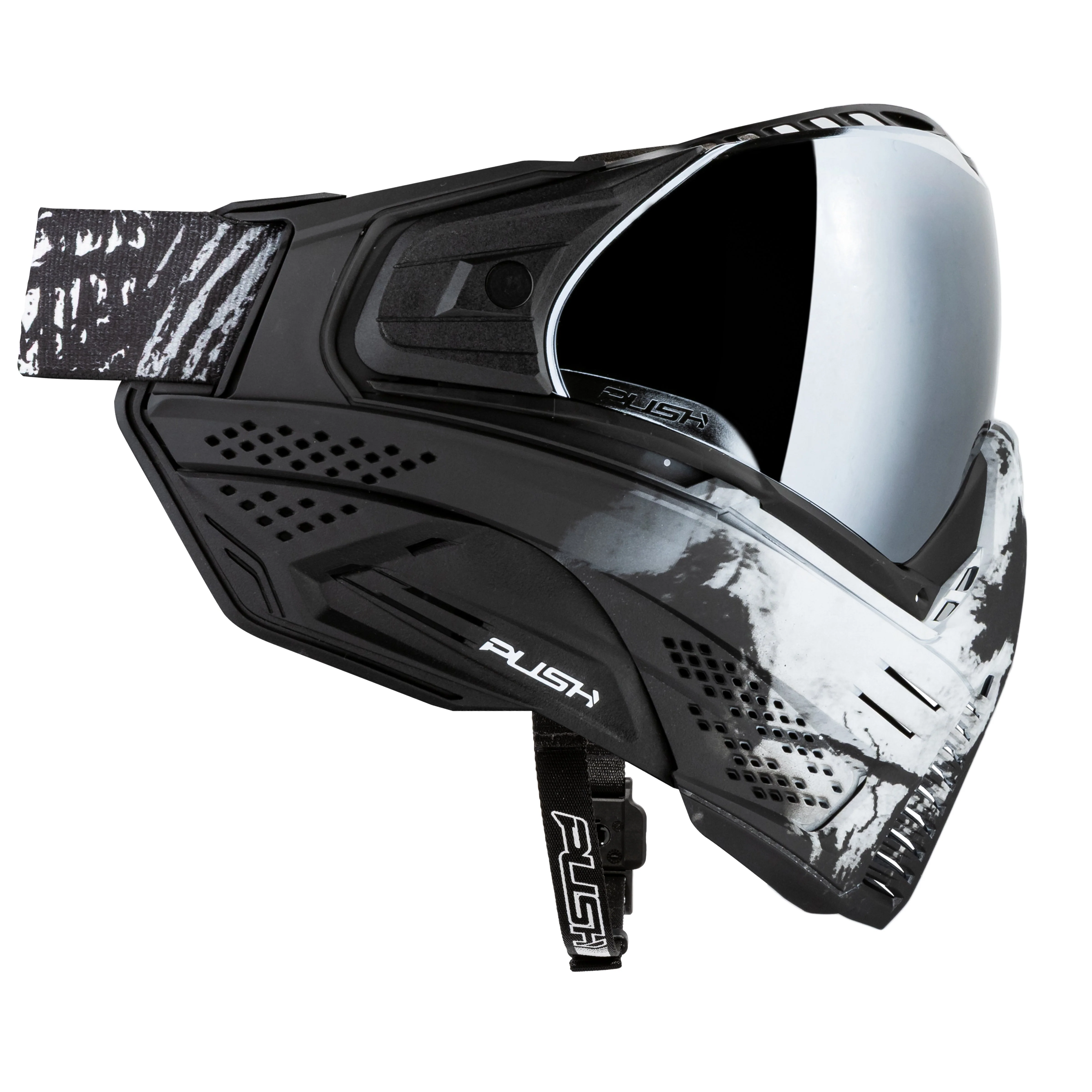 Push Unite Goggle Mk II - Warlord Omen (Black/White Skull) - Silver Lens - Image 4