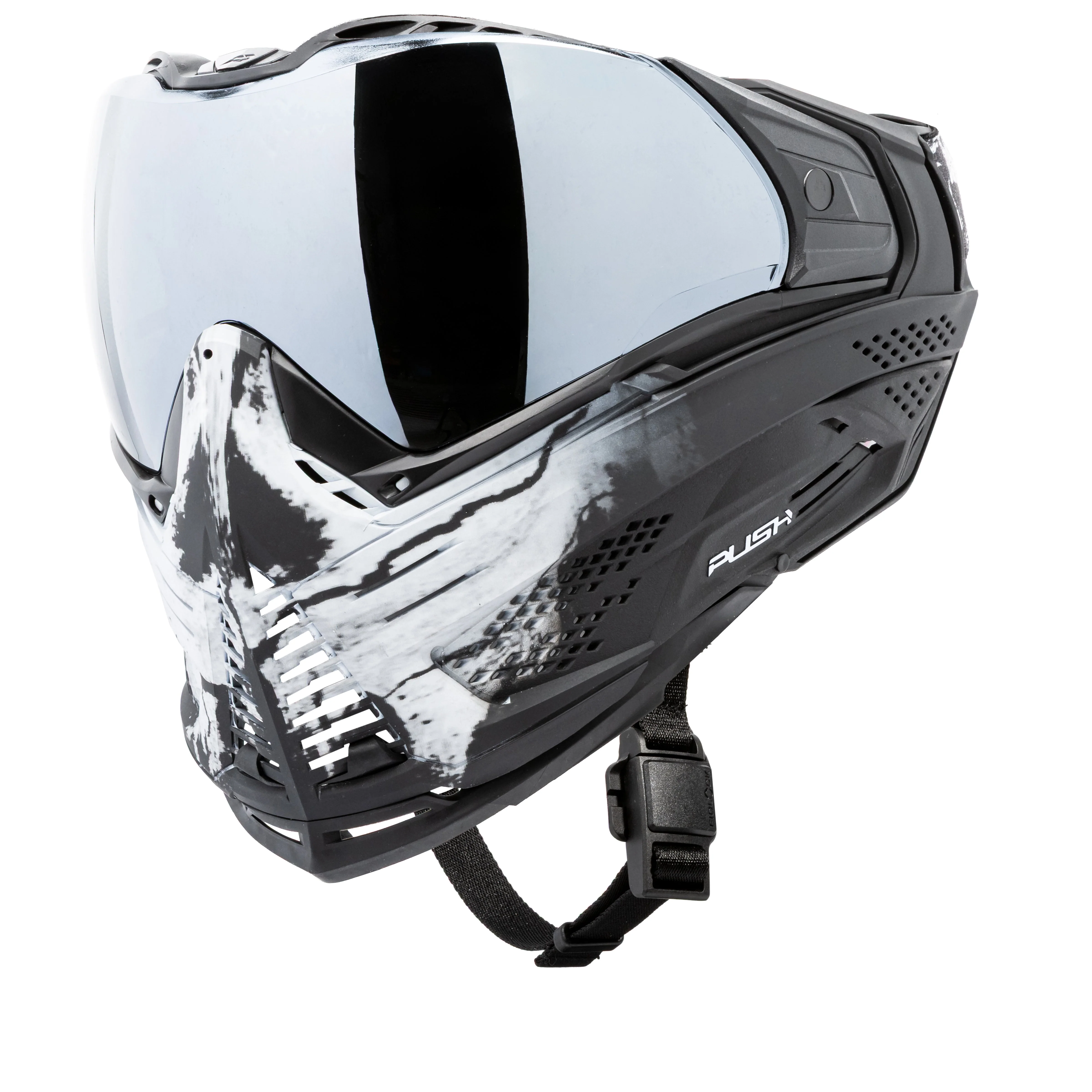Push Unite Goggle Mk II - Warlord Omen (Black/White Skull) - Silver Lens - Image 9