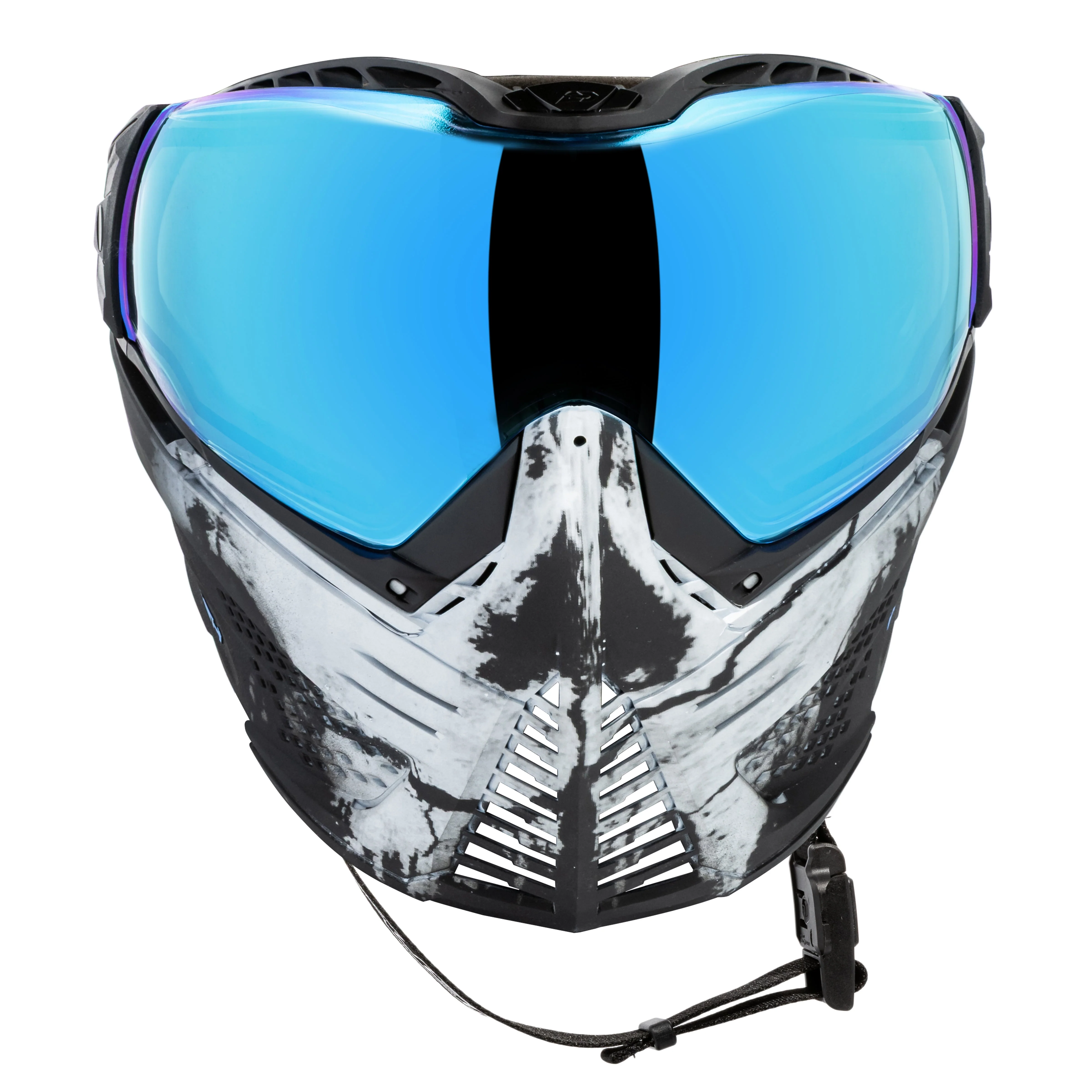 Push Unite Goggle Mk II  - Warlord Soul (Black/White Skull) - Blue Lens - Image 3