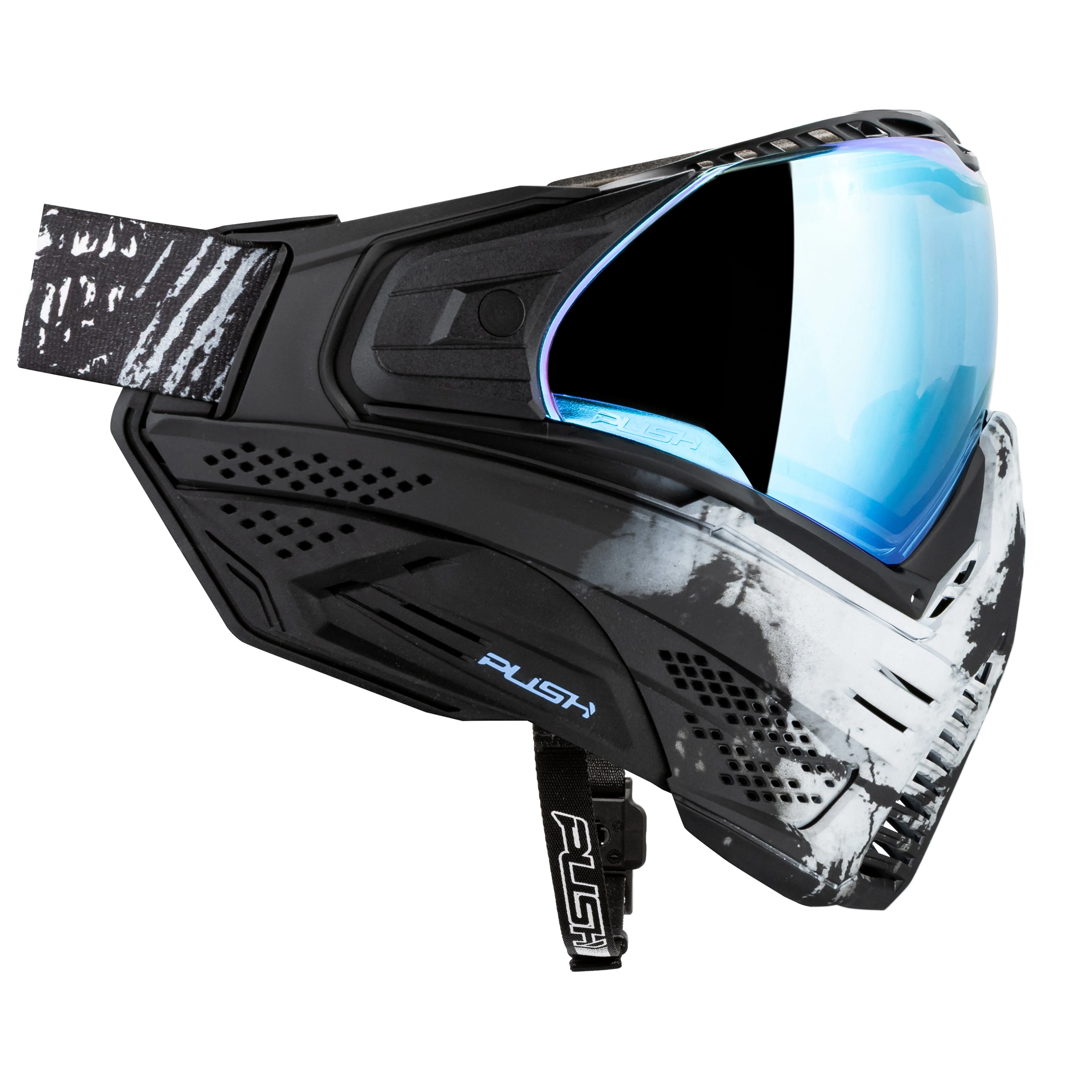 Push Unite Goggle Mk II  - Warlord Soul (Black/White Skull) - Blue Lens - Image 4