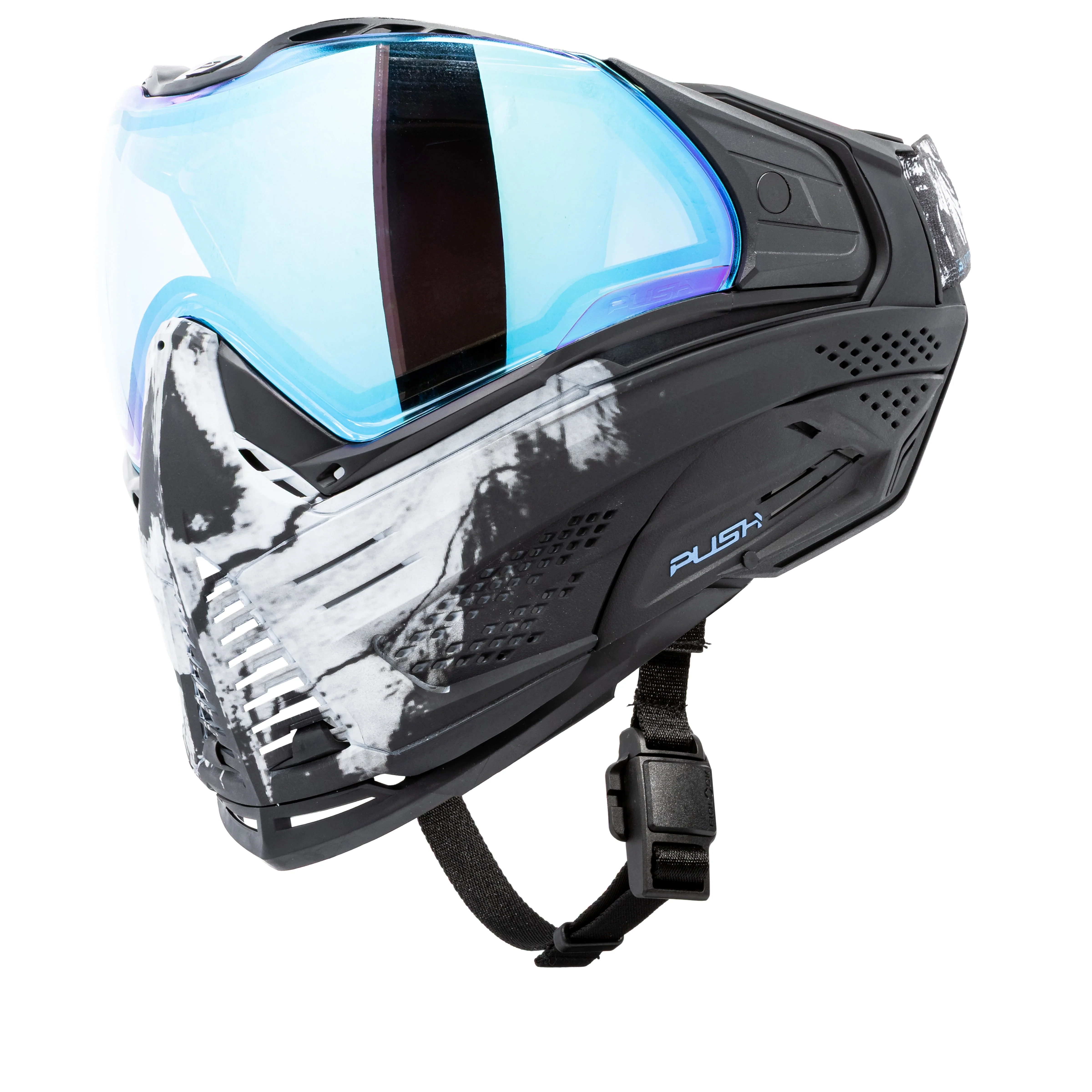 Push Unite Goggle Mk II  - Warlord Soul (Black/White Skull) - Blue Lens - Image 9