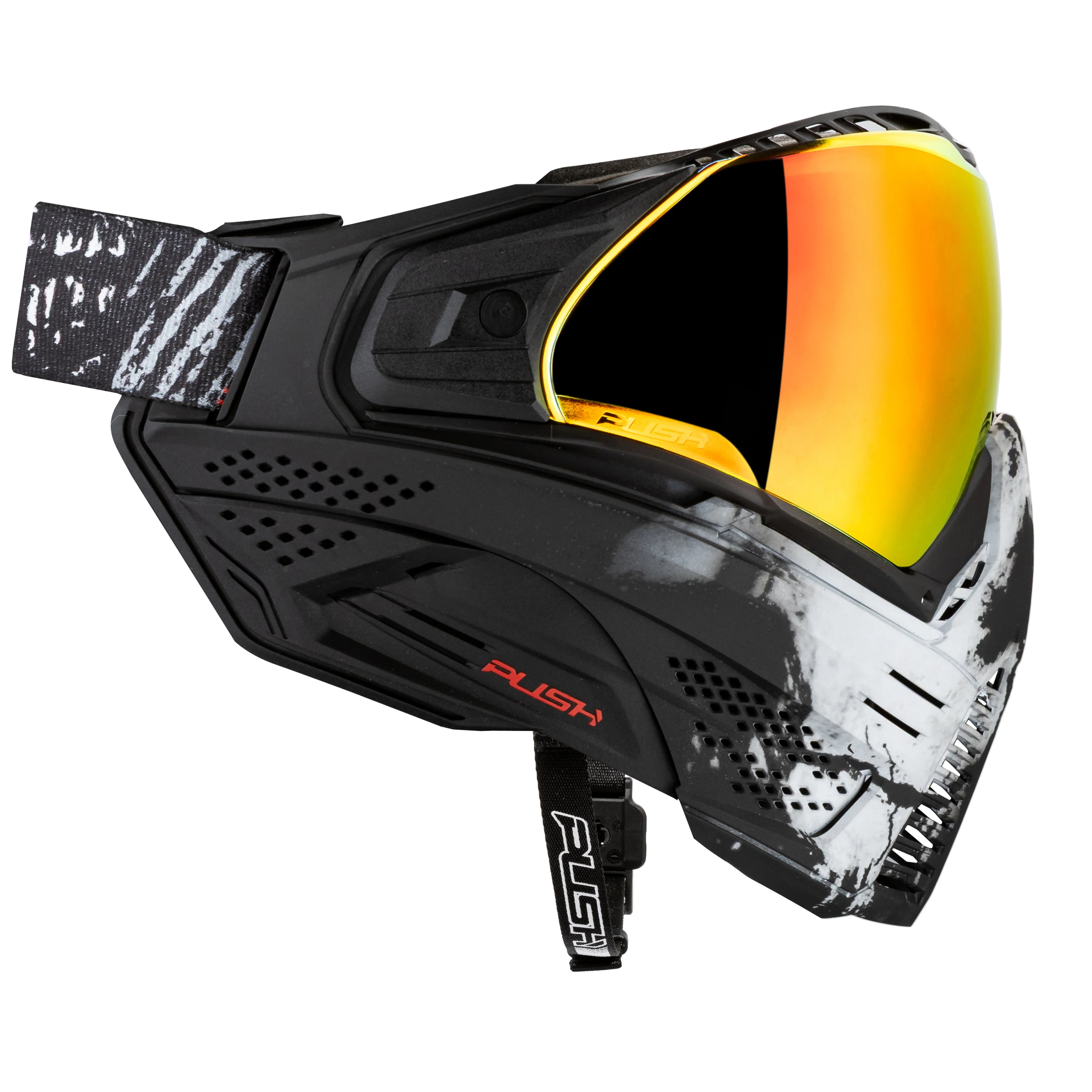 Push Unite Goggle Mk II - Warlord Viper (Black/White Skull) - Red Lens - Image 4