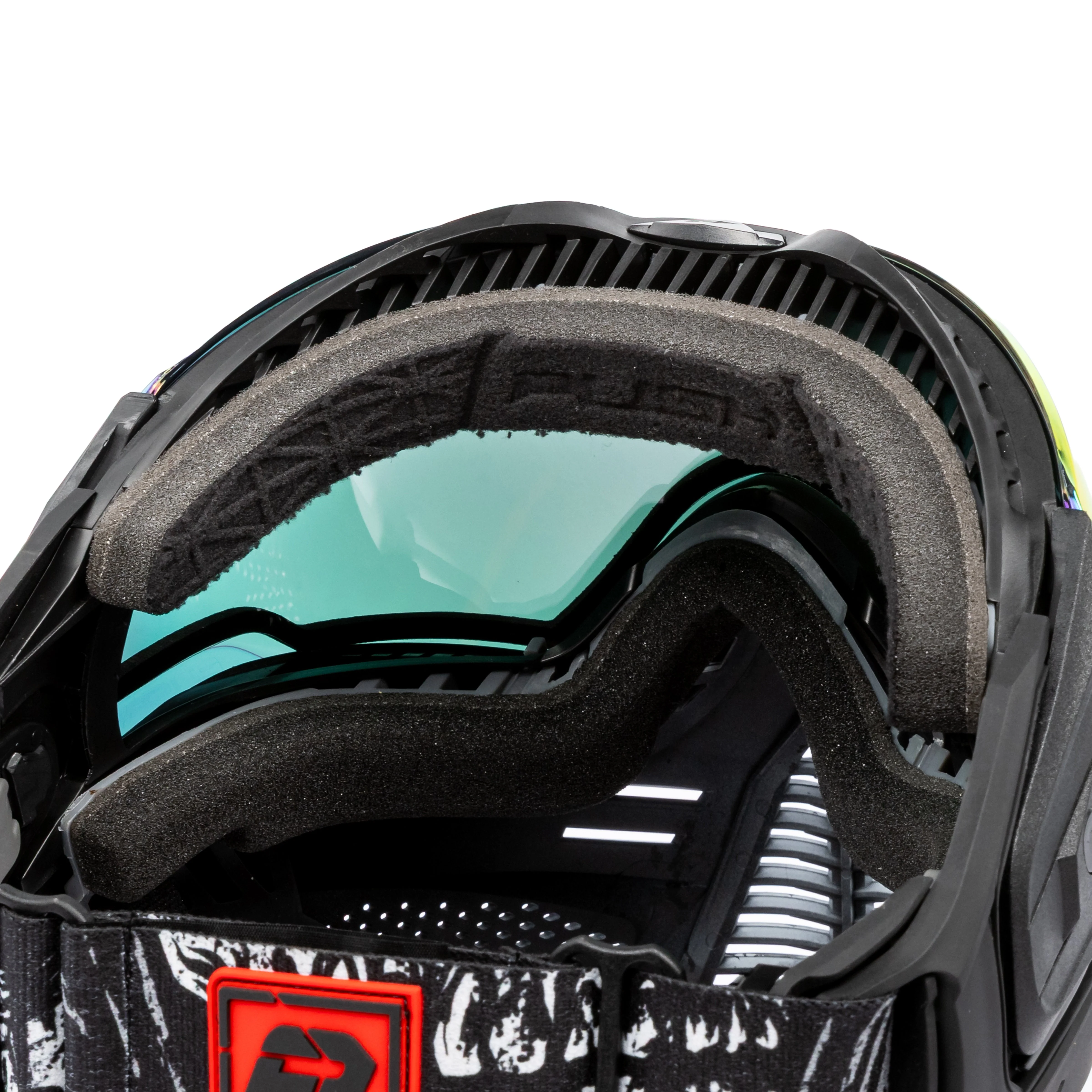 Push Unite Goggle Mk II - Warlord Viper (Black/White Skull) - Red Lens - Image 6