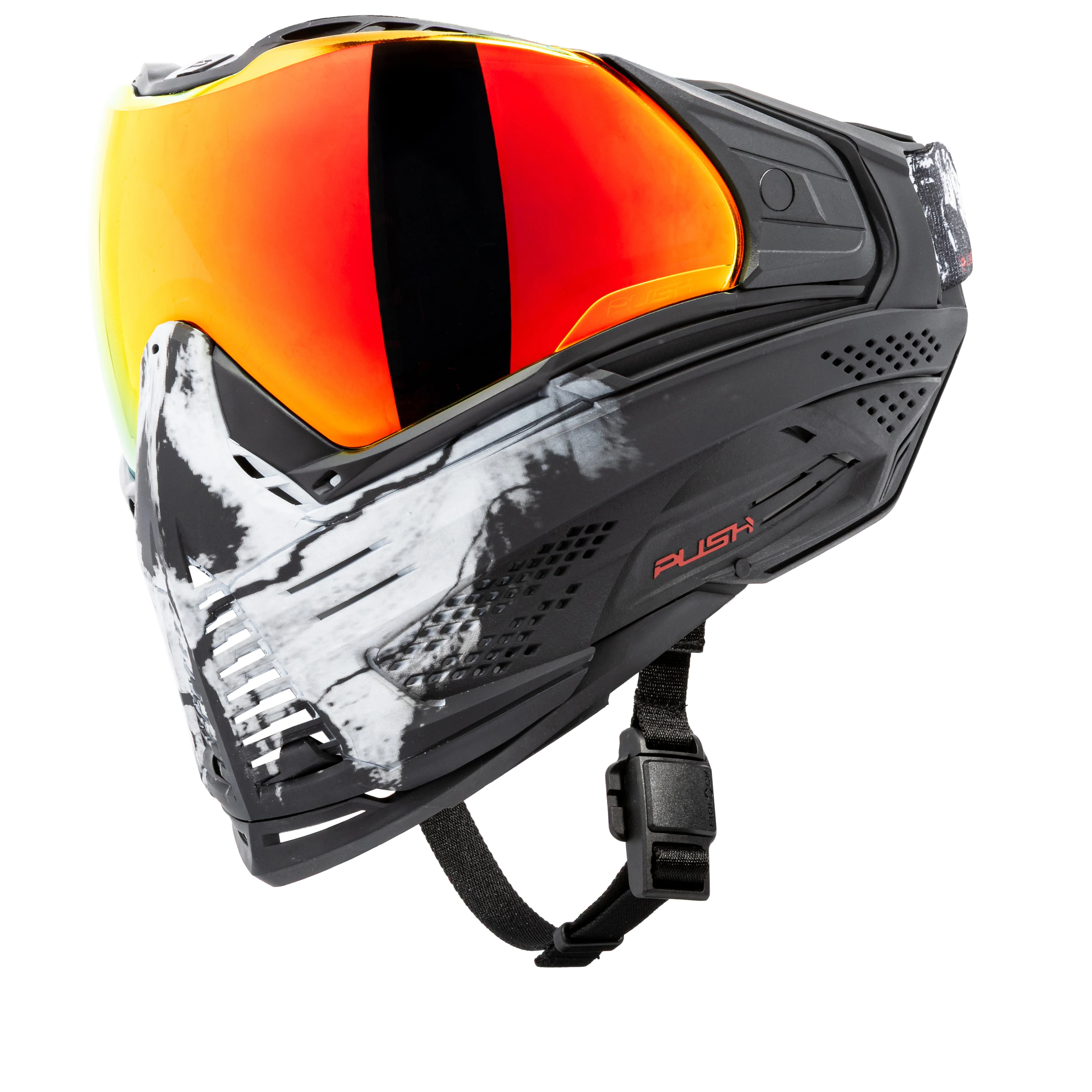 Push Unite Goggle Mk II - Warlord Viper (Black/White Skull) - Red Lens - Image 9
